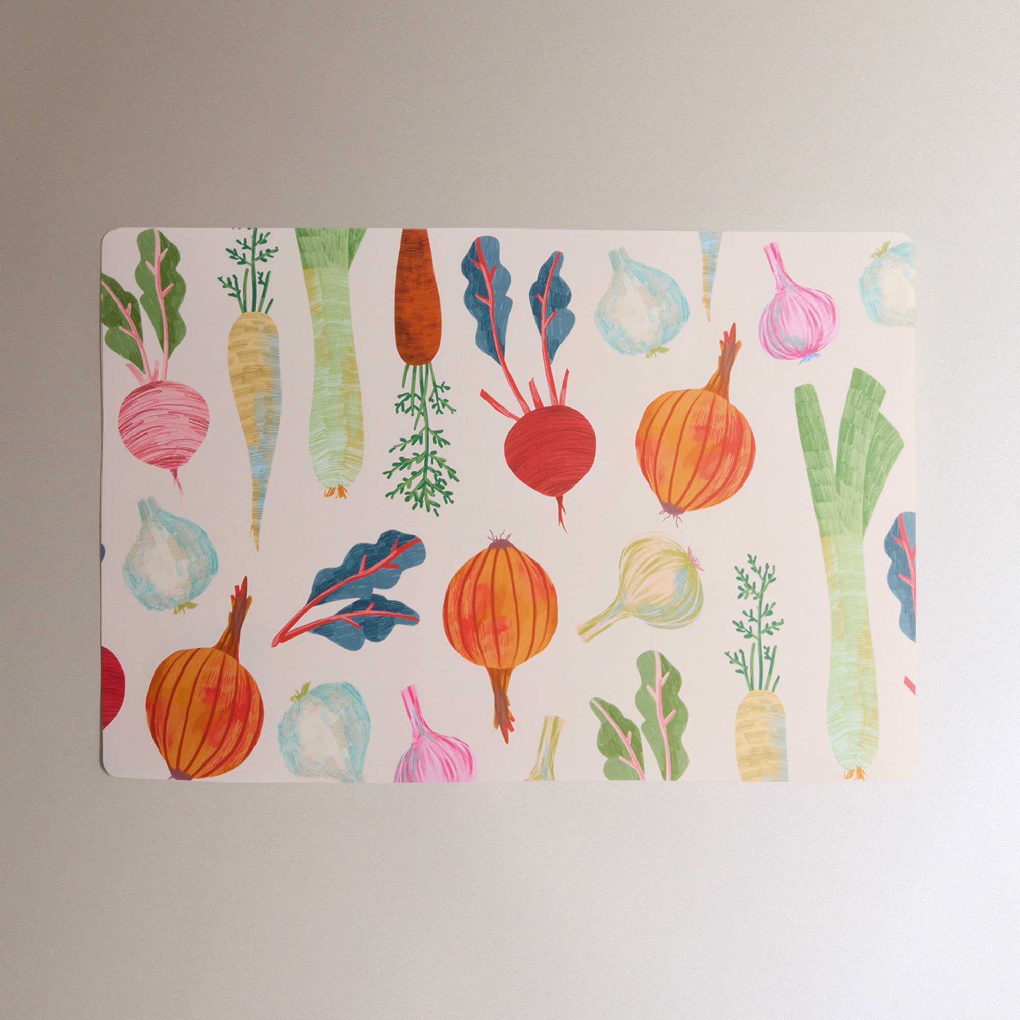 Individual de PVC Veggies Multicolor-2