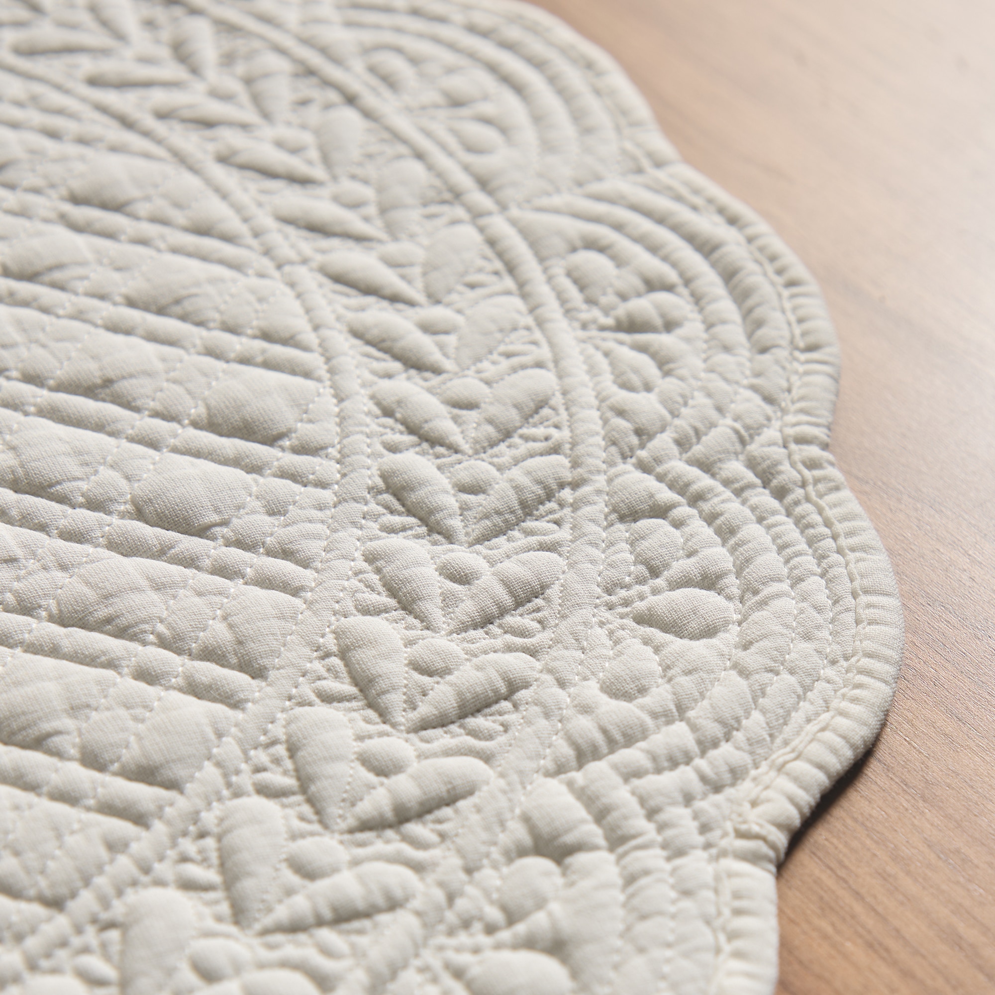 Individual Redondo de Algodão Lyon Branco-3