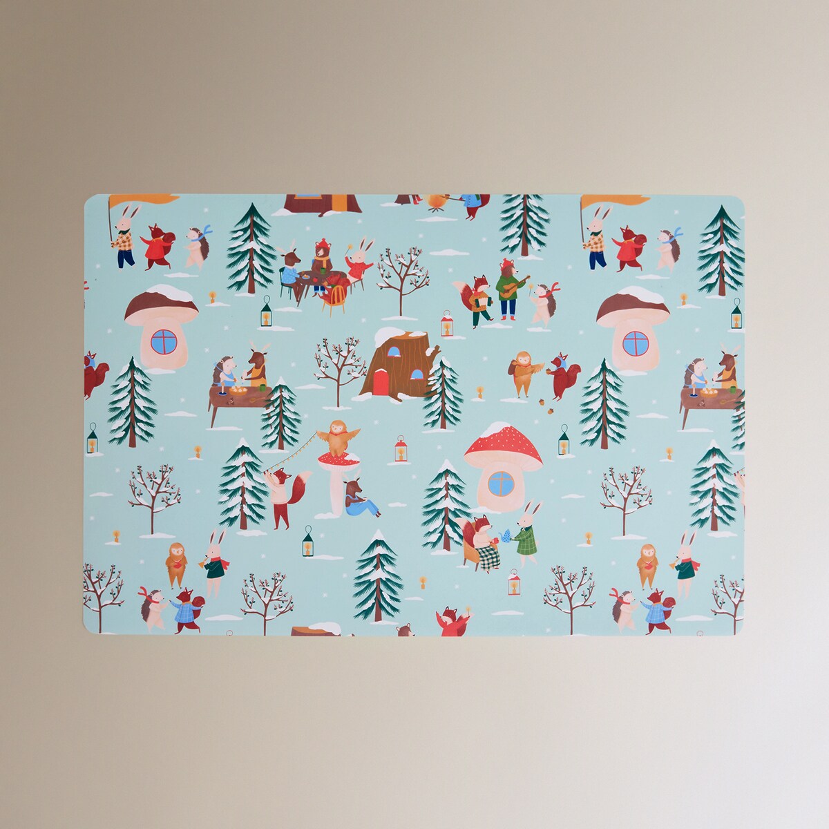 Mantel individual PVC Winter Joy Multicolor-2