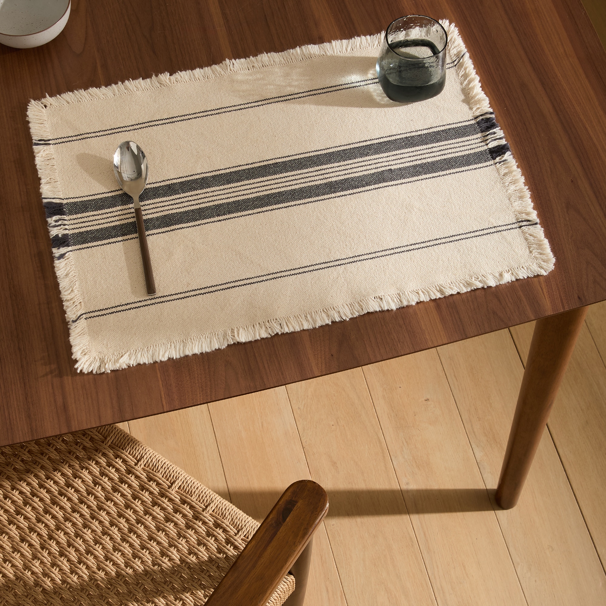 Mantel individual algodón Dumara - Antracita 40 x 50 cm Antracita-1