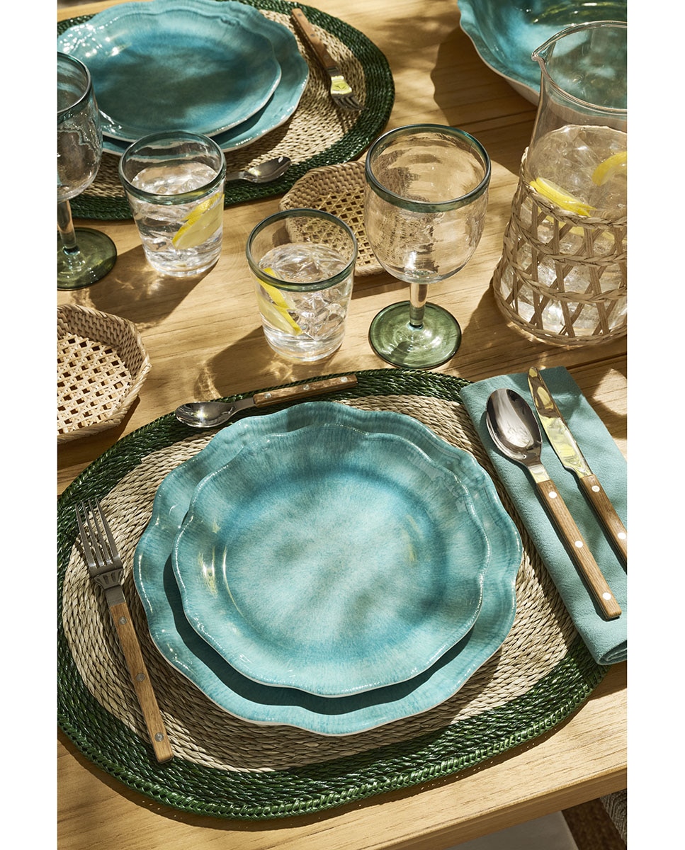 Mantel individual pandano Aranda - Verde 38 cm Verde-4