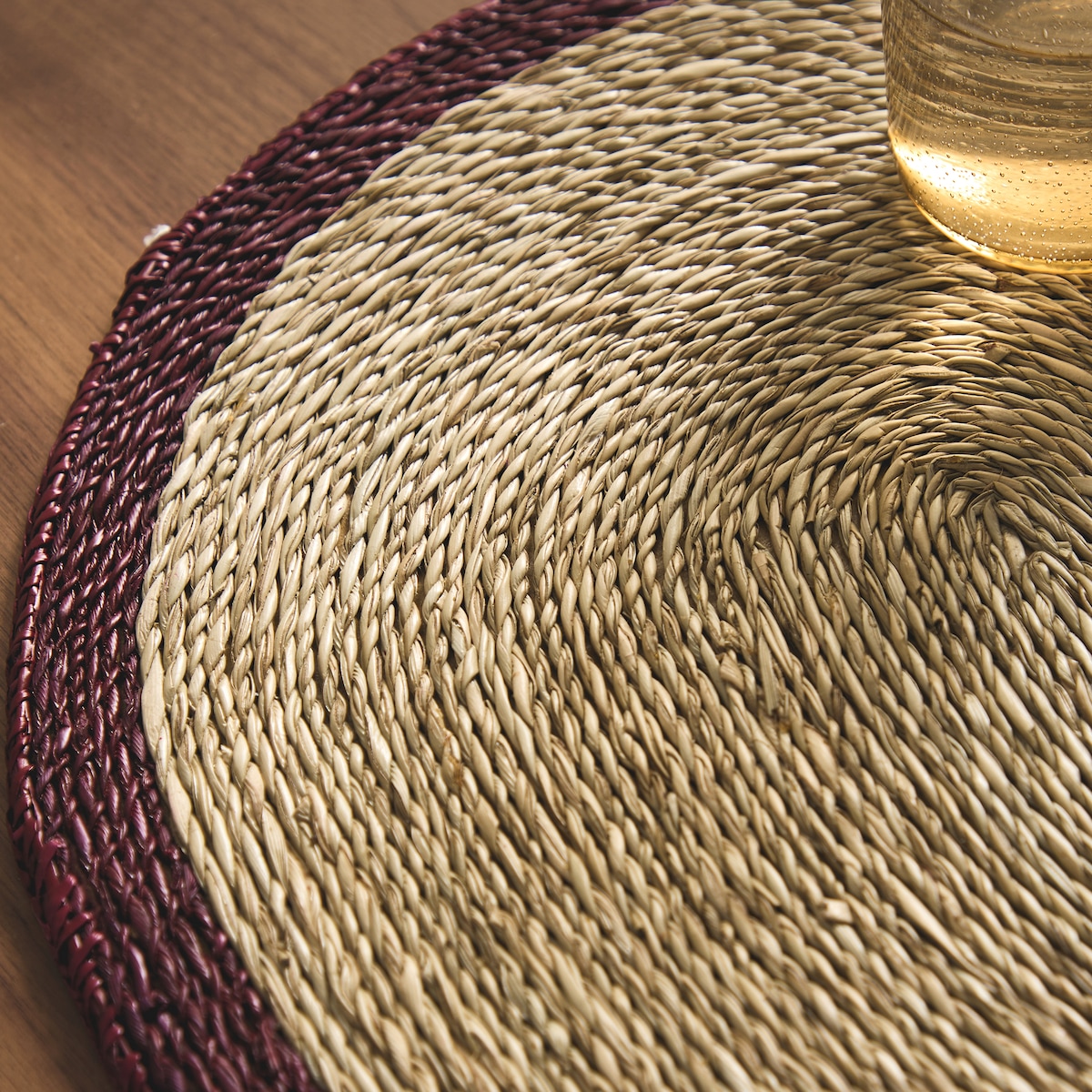 Mantel individual pandano Aranda Granate-3