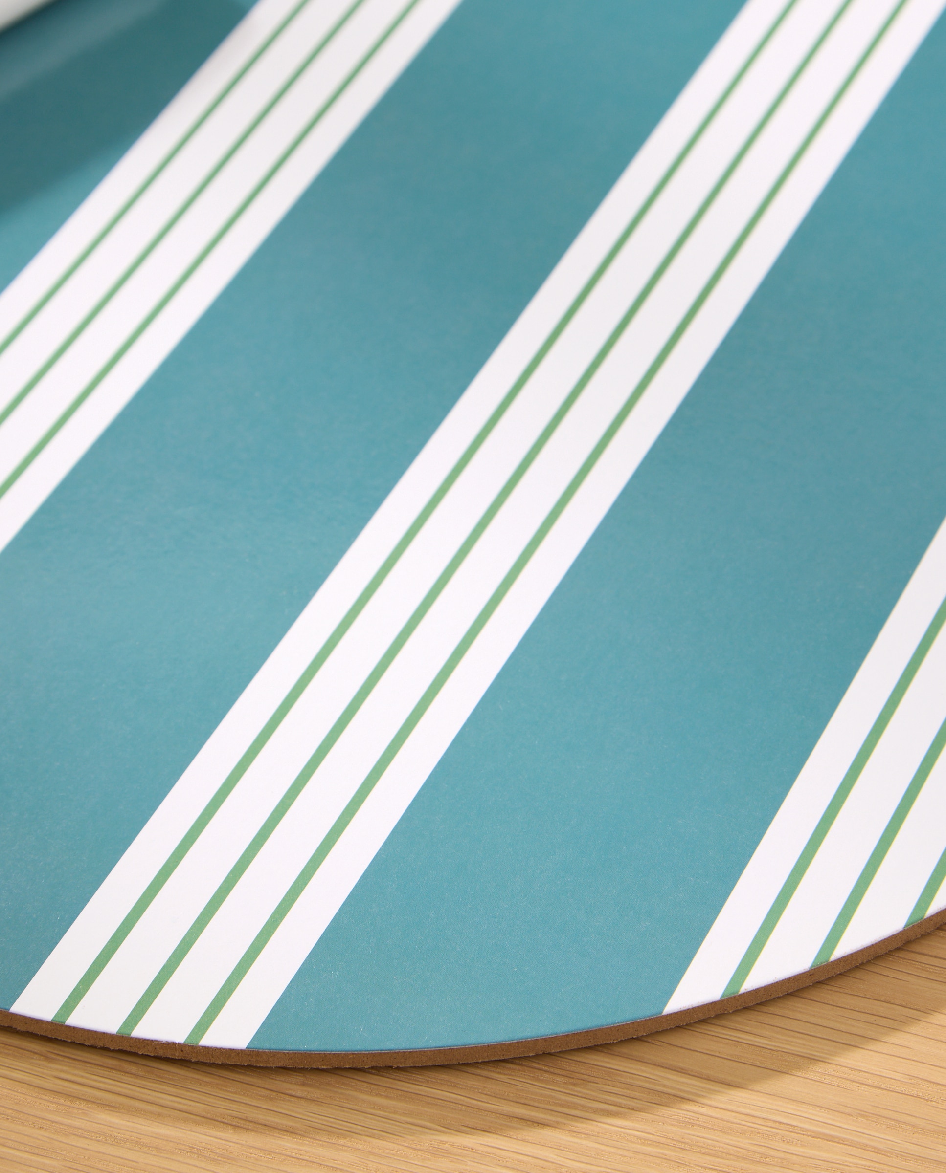 Mantel individual MDF Agave - Azul Diámetro 38 cm Azul-3