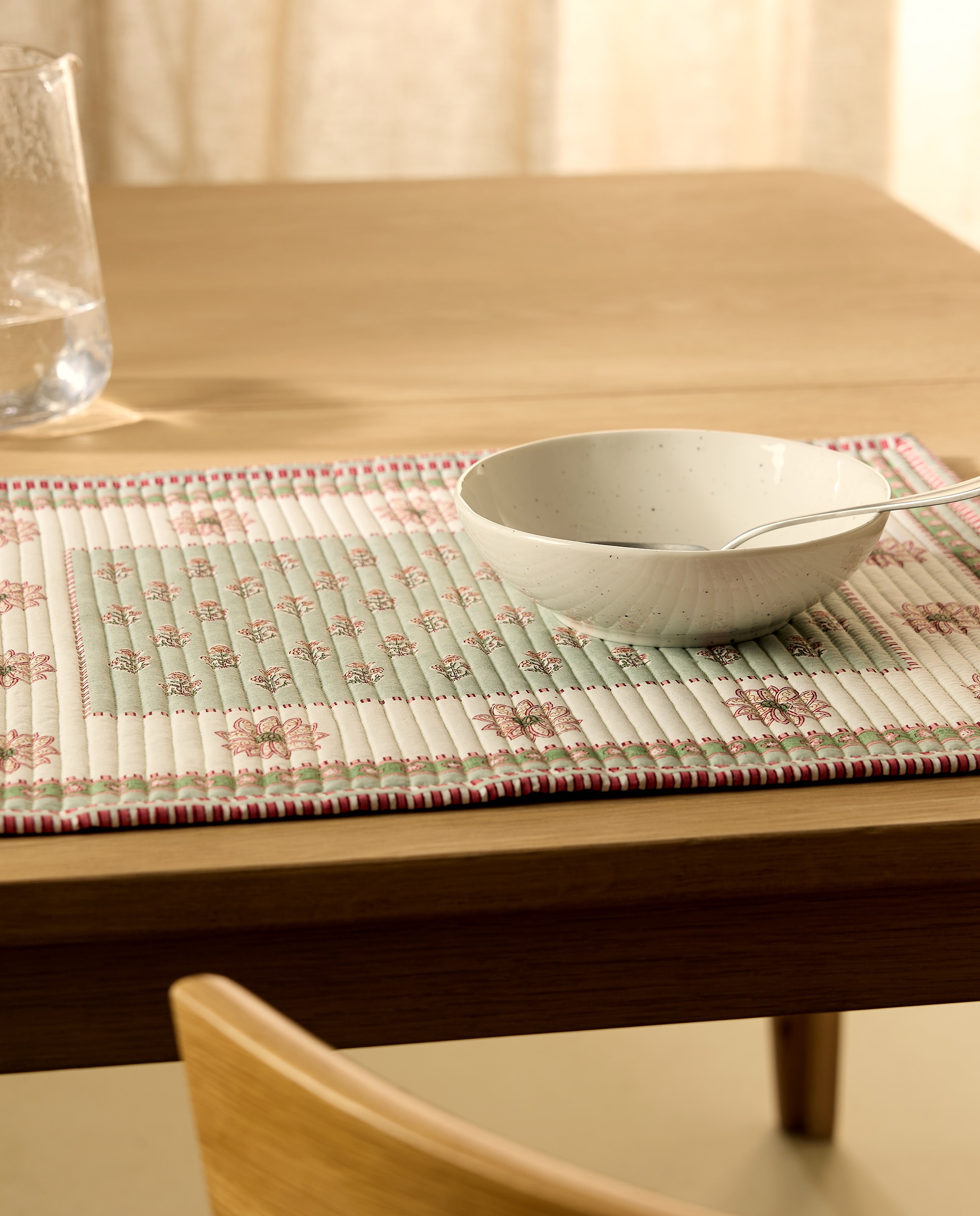 Individual de algodão Indira Verde-1