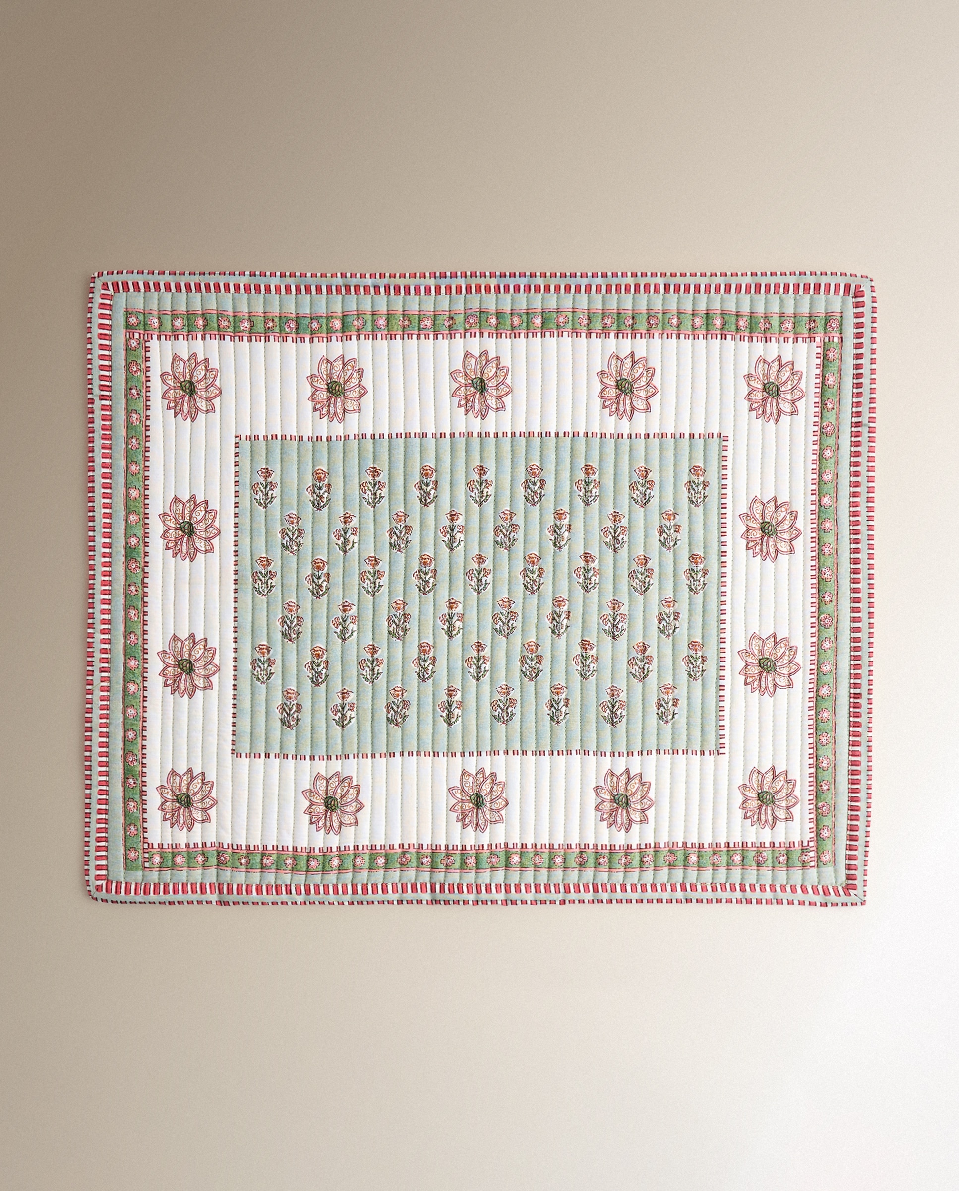 Individual de algodão Indira Verde-2