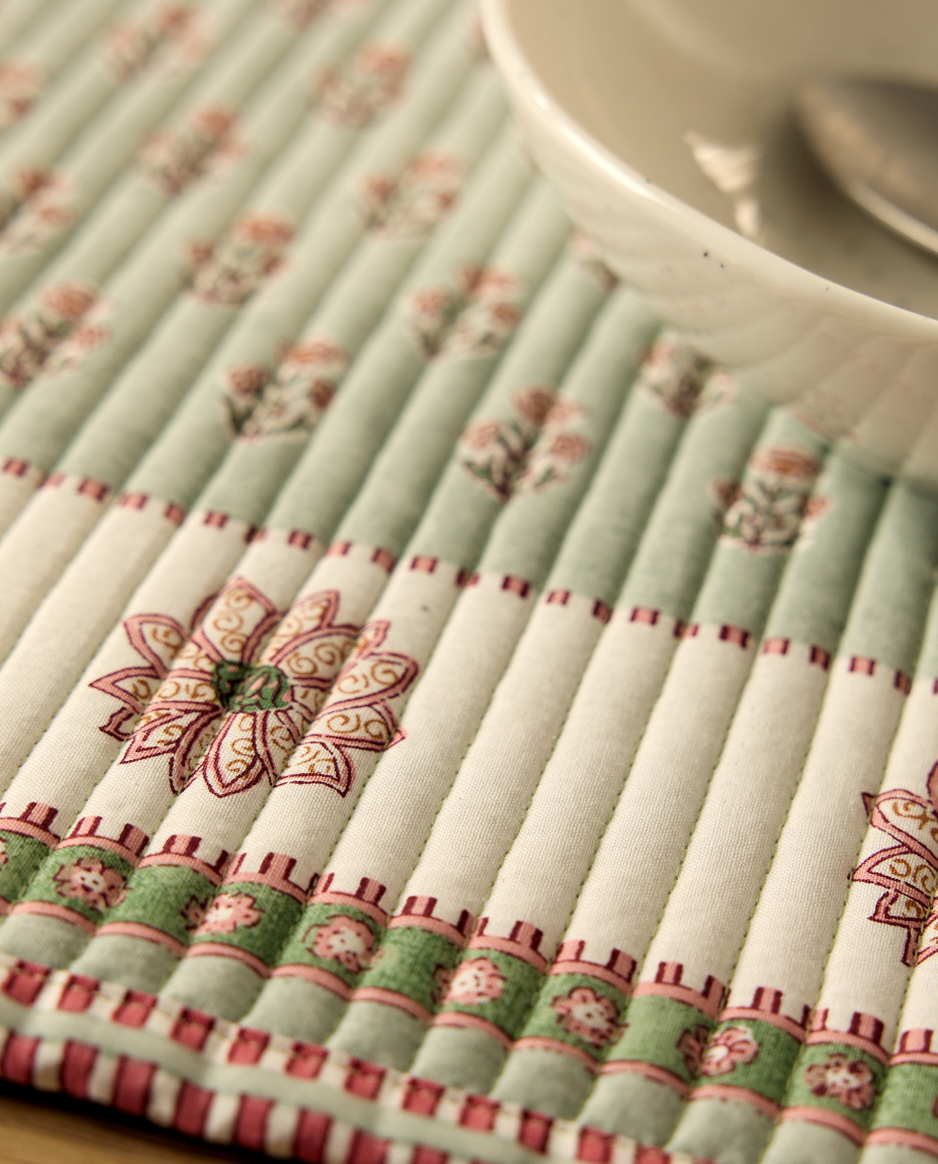 Individual de algodão Indira Verde-3