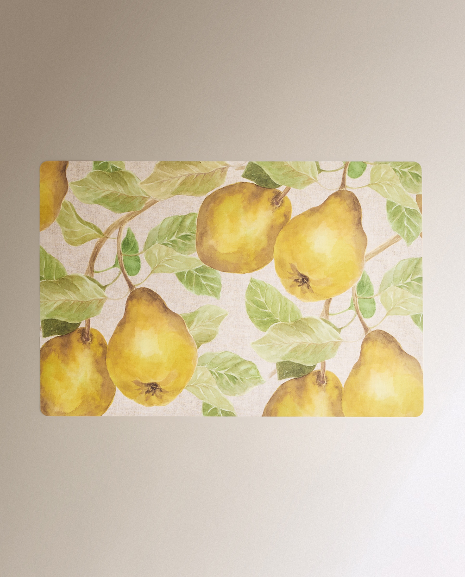 Individual de Mesa em PVC Marmelos Amarelo-2