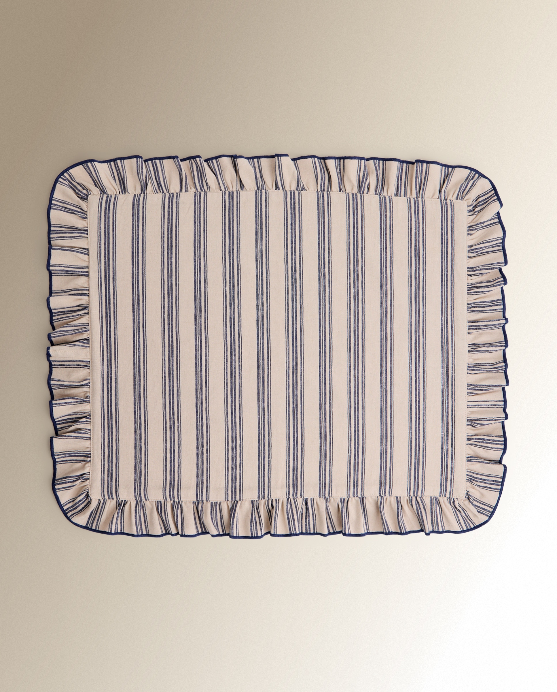 Mantel individual algodón Biarritz - Azul 40 x 50 cm Azul-2