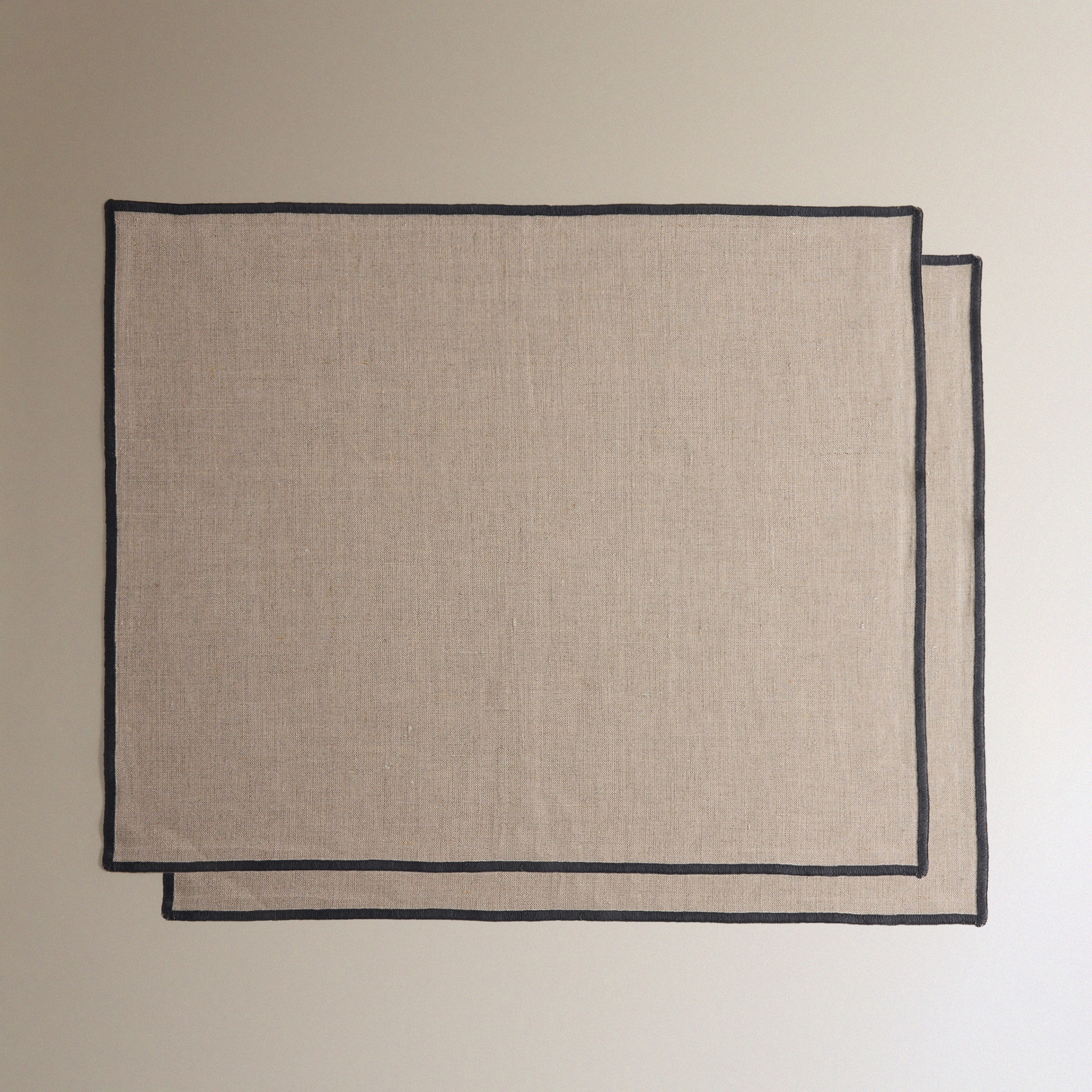 Set 2 manteles individuales lino Net - Tostado 40 x 50 cm Tostado-2