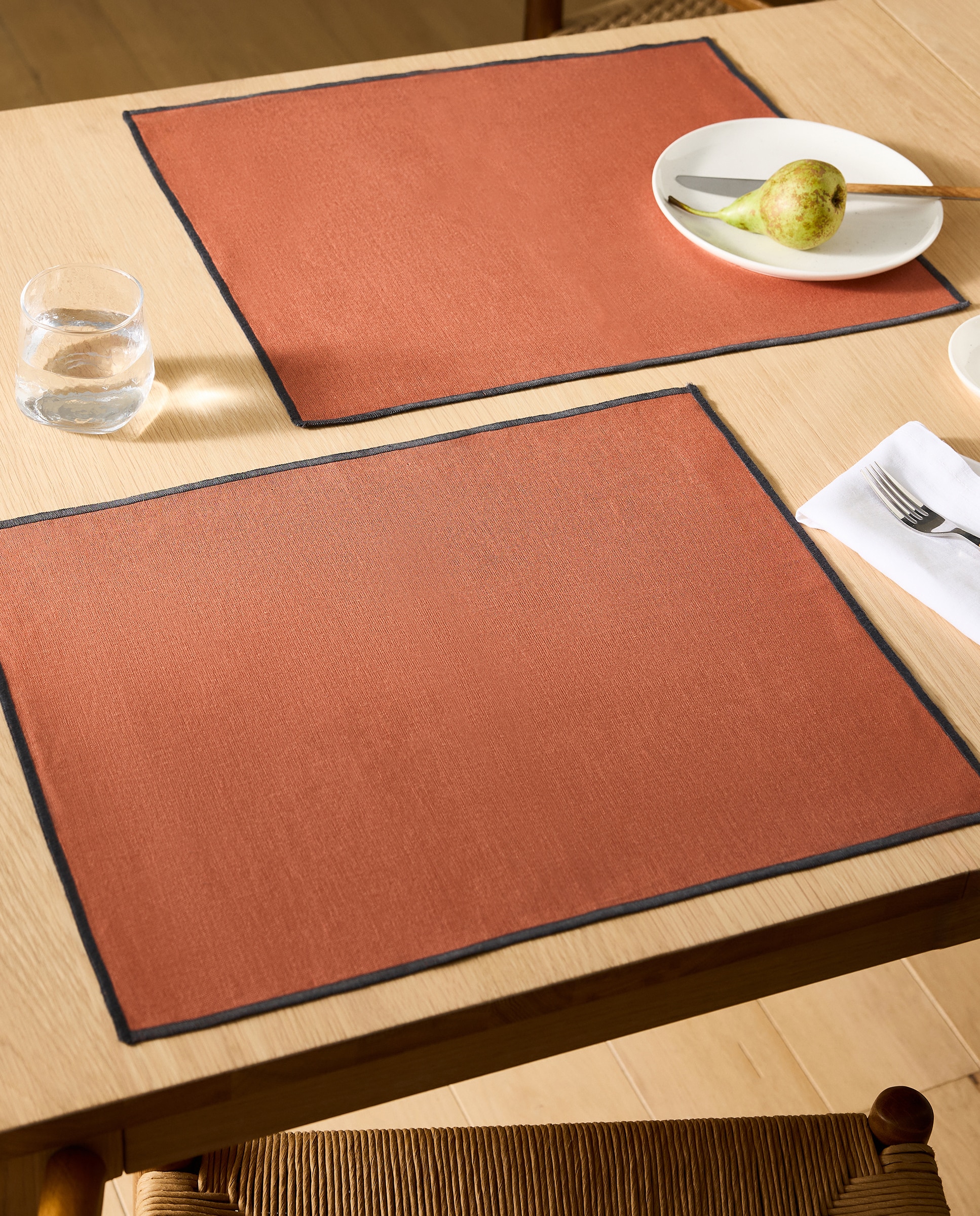 Imagem 0 de Conjunto de 2 Individuais de Linho Net