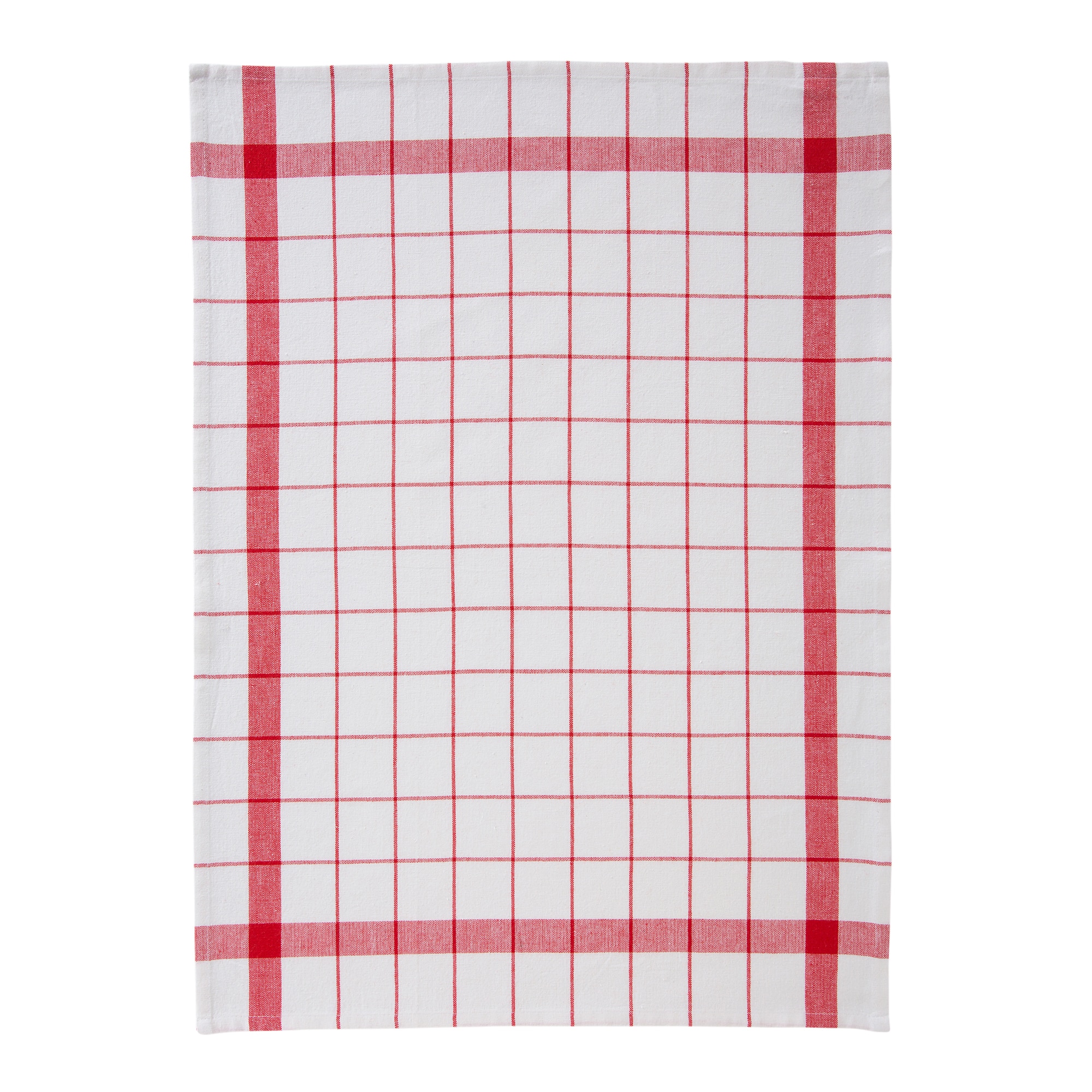 Set de 2 paños de cocina sarga de algodón Basic II Nuestro Mejor Precio - El Corte Inglés Rojo-3