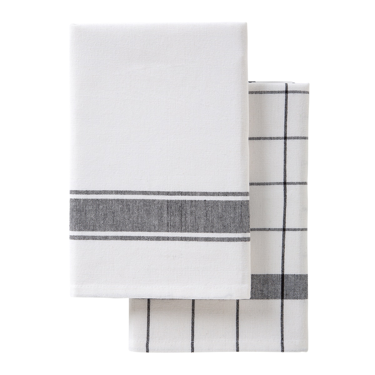 Imagen 0 de Set de 2 paños de cocina sarga de algodón Basic II Nuestro Mejor Precio - El Corte Inglés