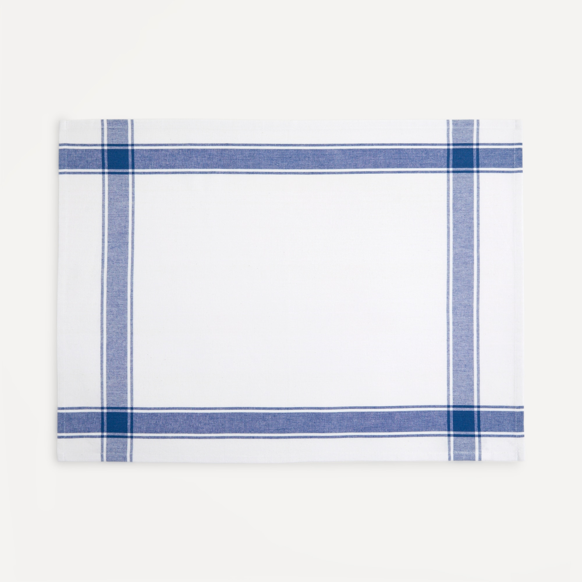 Conjunto de 2 panos de cozinha de sarja de algodão Basic II Azul-3