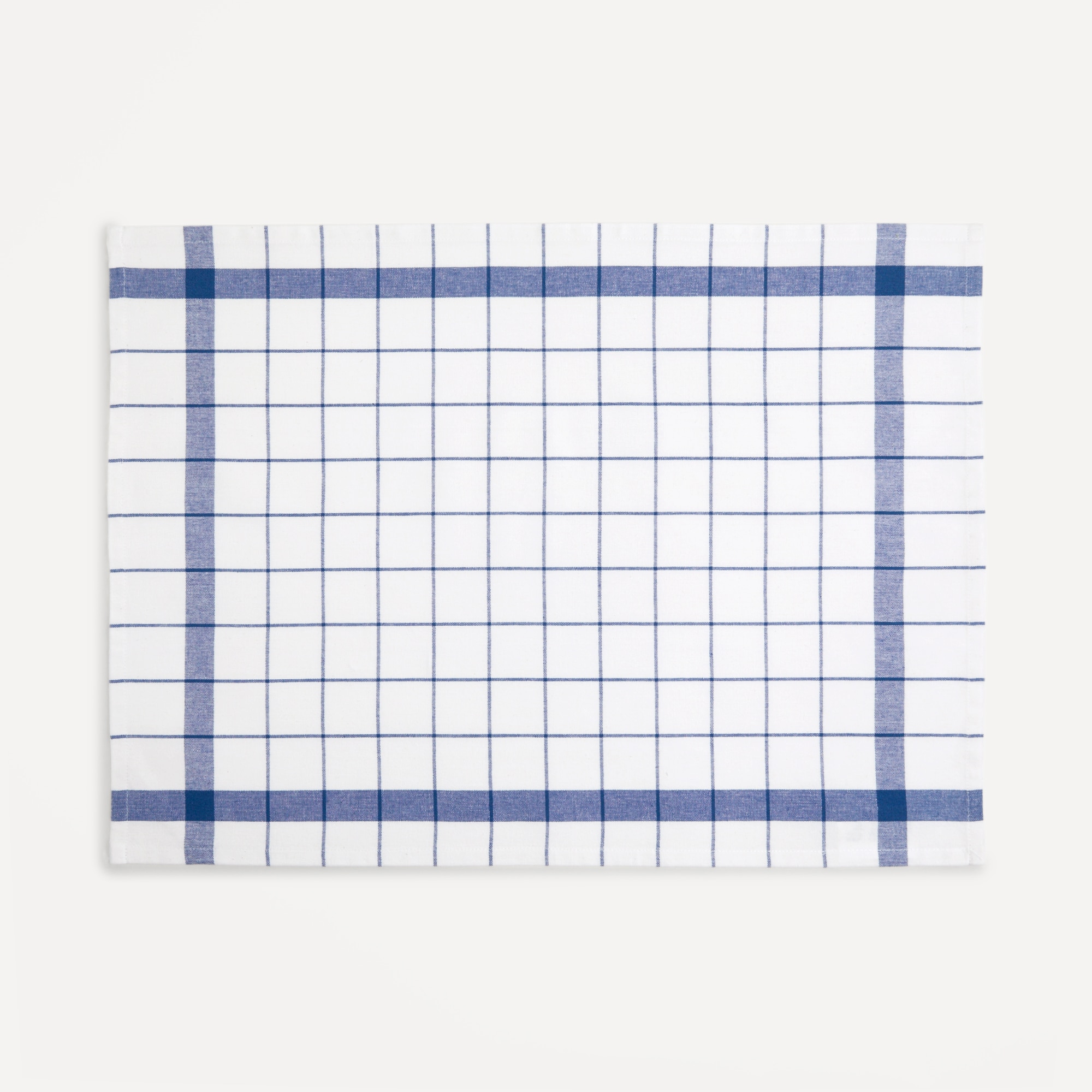 Conjunto de 2 panos de cozinha de sarja de algodão Basic II Azul-4