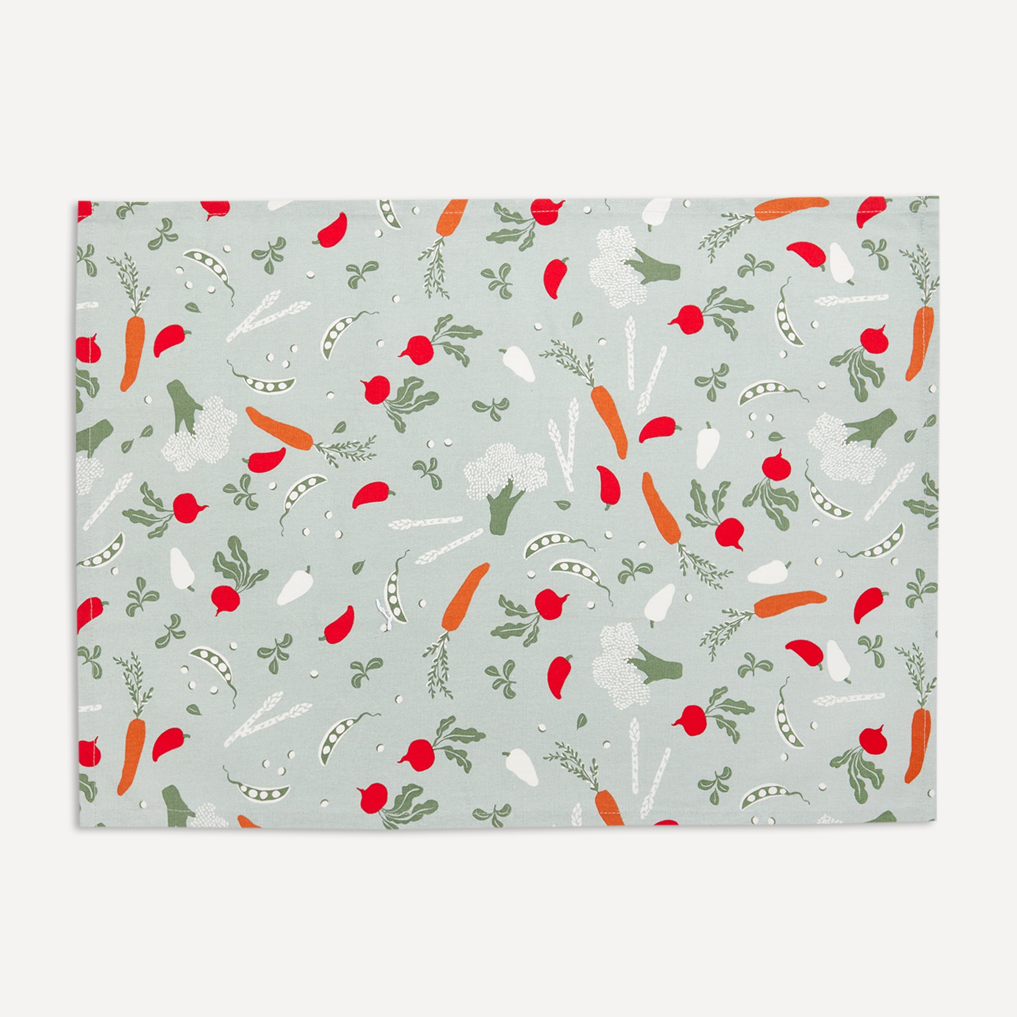 Conjunto de 2 Panos de Cozinha em Algodão Vegetais Multicolor-3