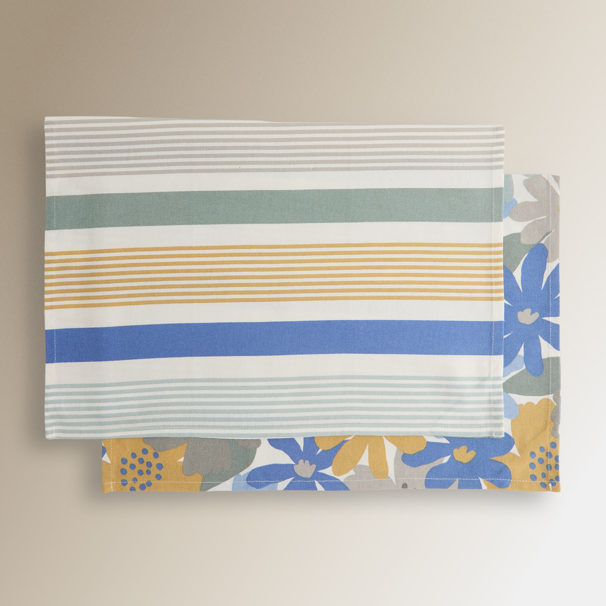 Set 2 paños sarga algodón Finn Multicolor-5