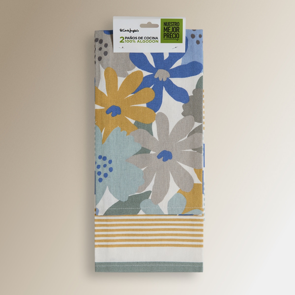 Set 2 paños sarga algodón Finn Multicolor-6