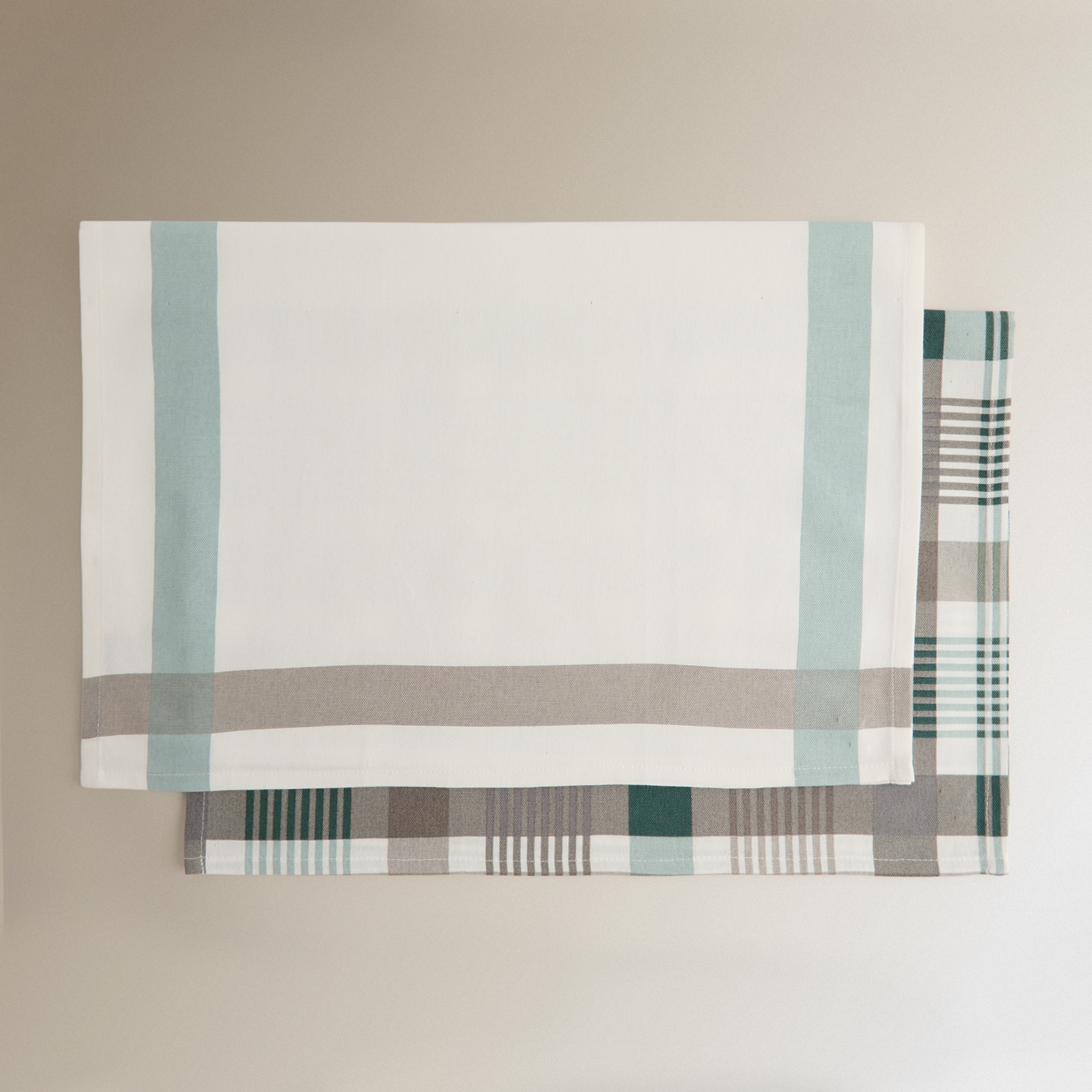 Conjunto de 2 Panos de Sarja de Algodão Dylan Taupe-5