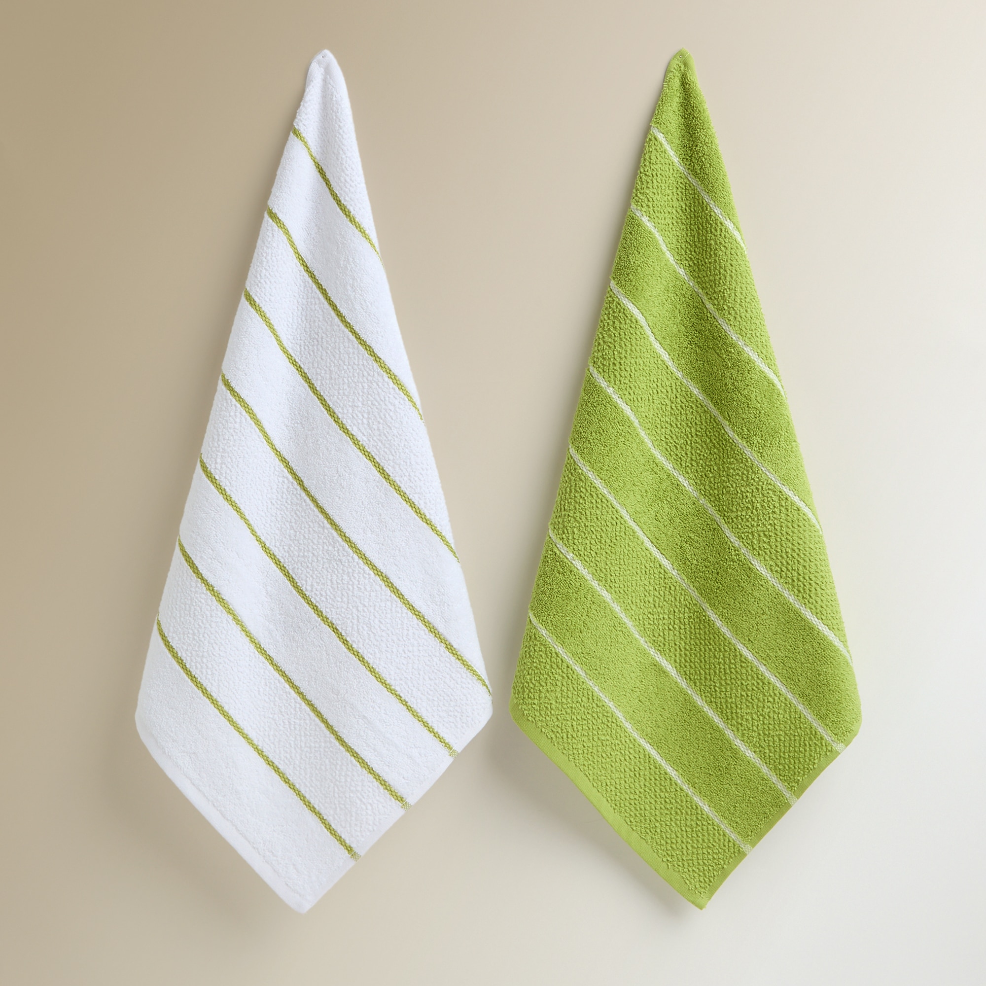 Conjunto de 2 Panos de Tecido Turco de Algodão Nest III Verde-2