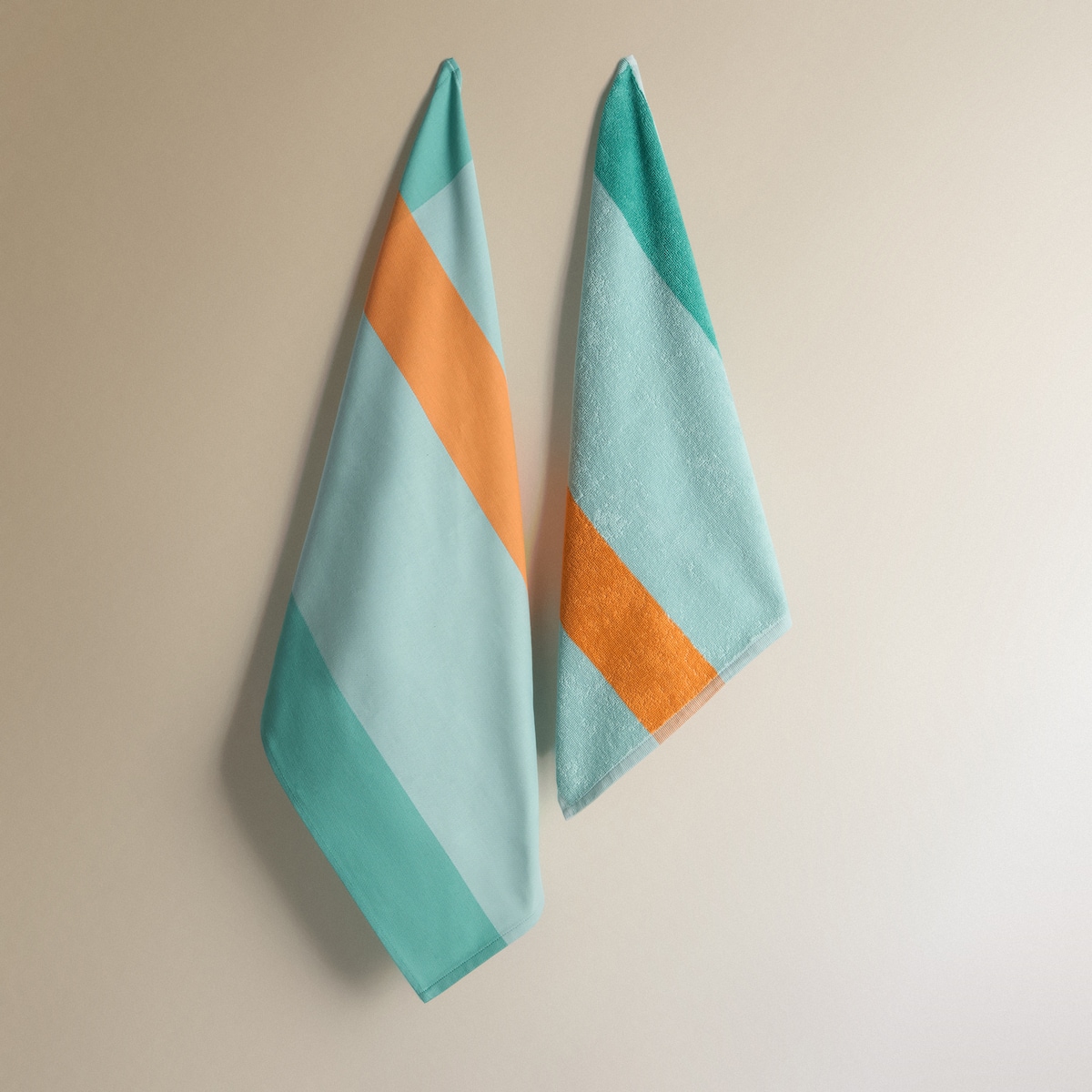 Set 2 paños rizo y sarga algodón Ice Cream El Corte Inglés Azul-2