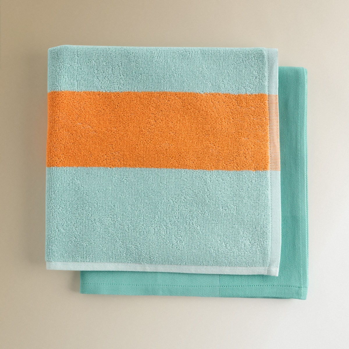 Set 2 paños rizo y sarga algodón Ice Cream El Corte Inglés Azul-5