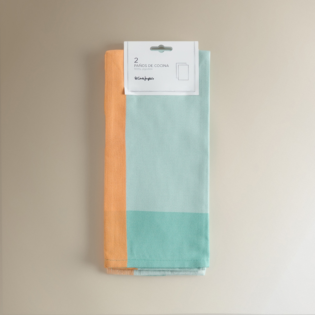 Set 2 paños rizo y sarga algodón Ice Cream El Corte Inglés Azul-6