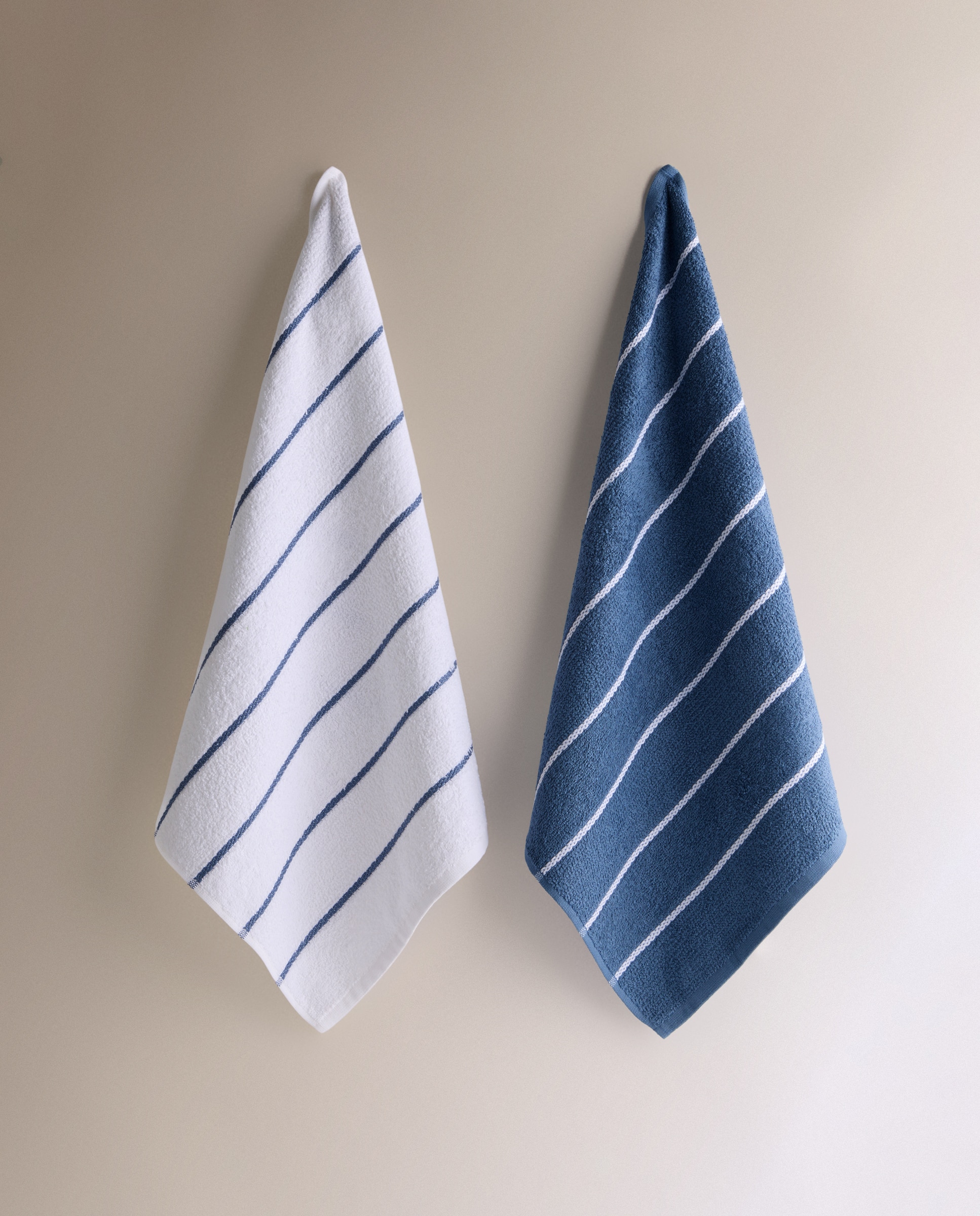 Set 2 paños rizo algodón Nest - Azul 50 x 50 cm Azul-2
