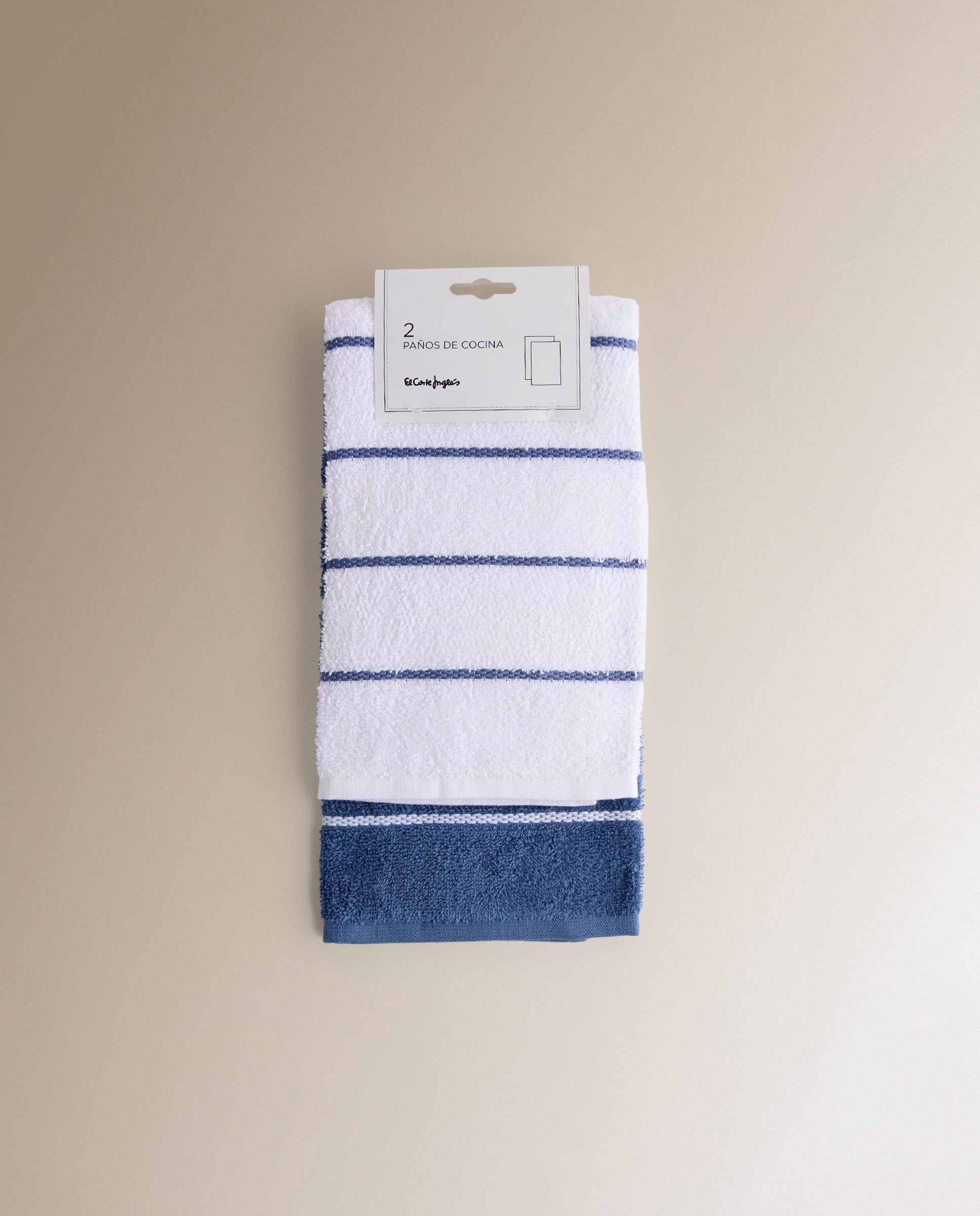 Set 2 paños rizo algodón Nest - Azul 50 x 50 cm Azul-6