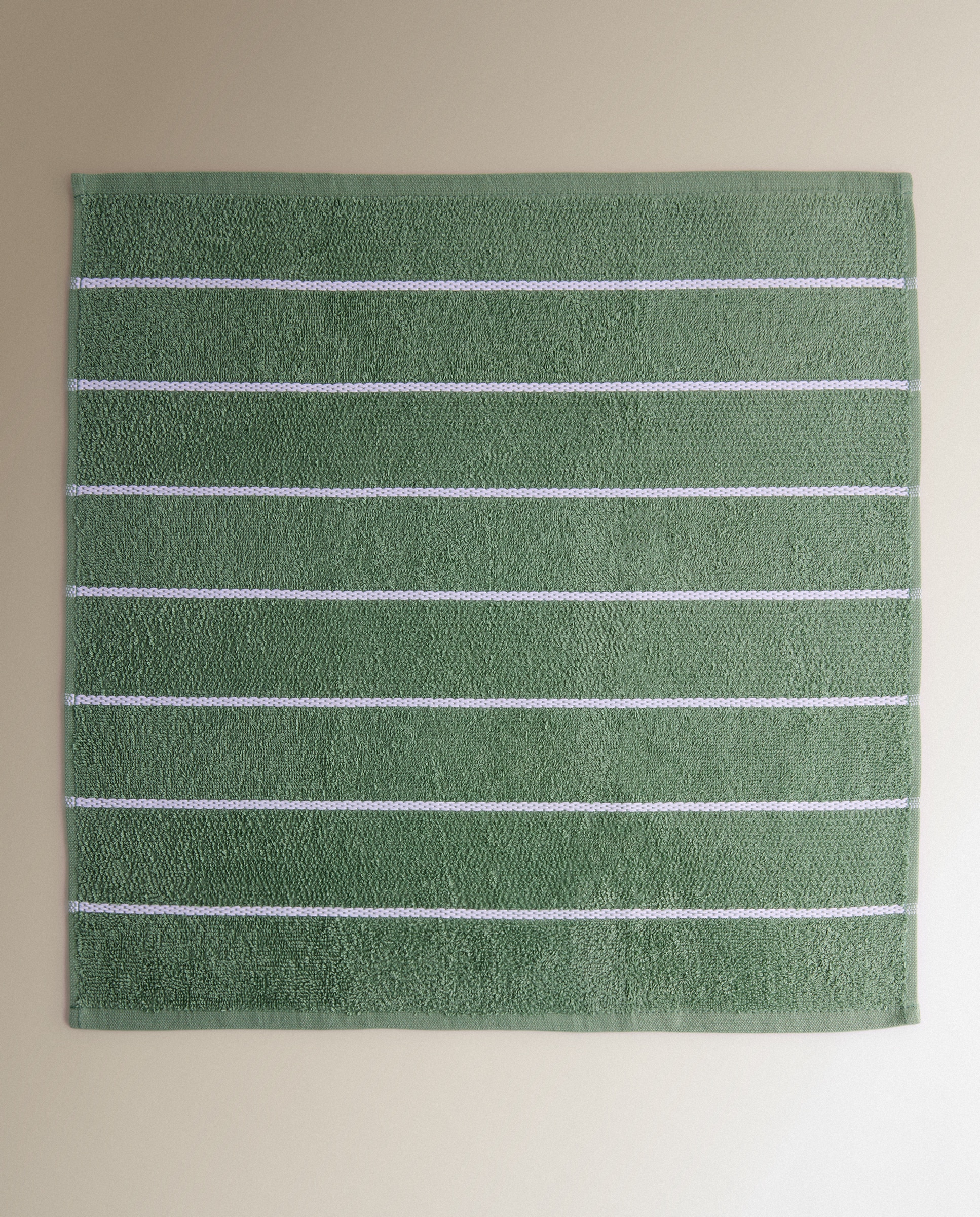 Conjunto de 2 Panos de Tecido Turco de Algodão Nest Verde-4