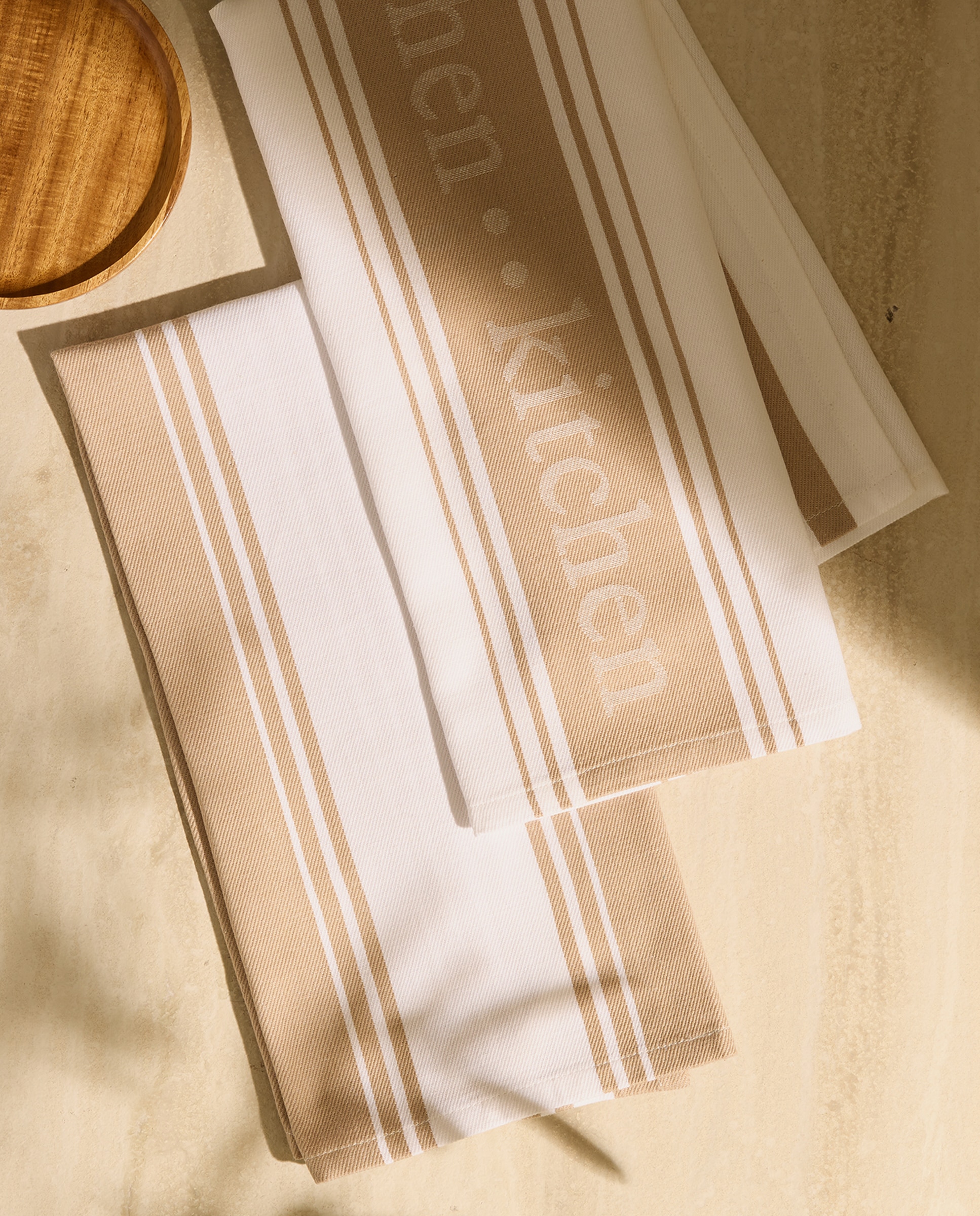 Set de 2 paños de cocina algodón Kitsail El Corte Inglés - Beige 50 x 70 cm Beige-1