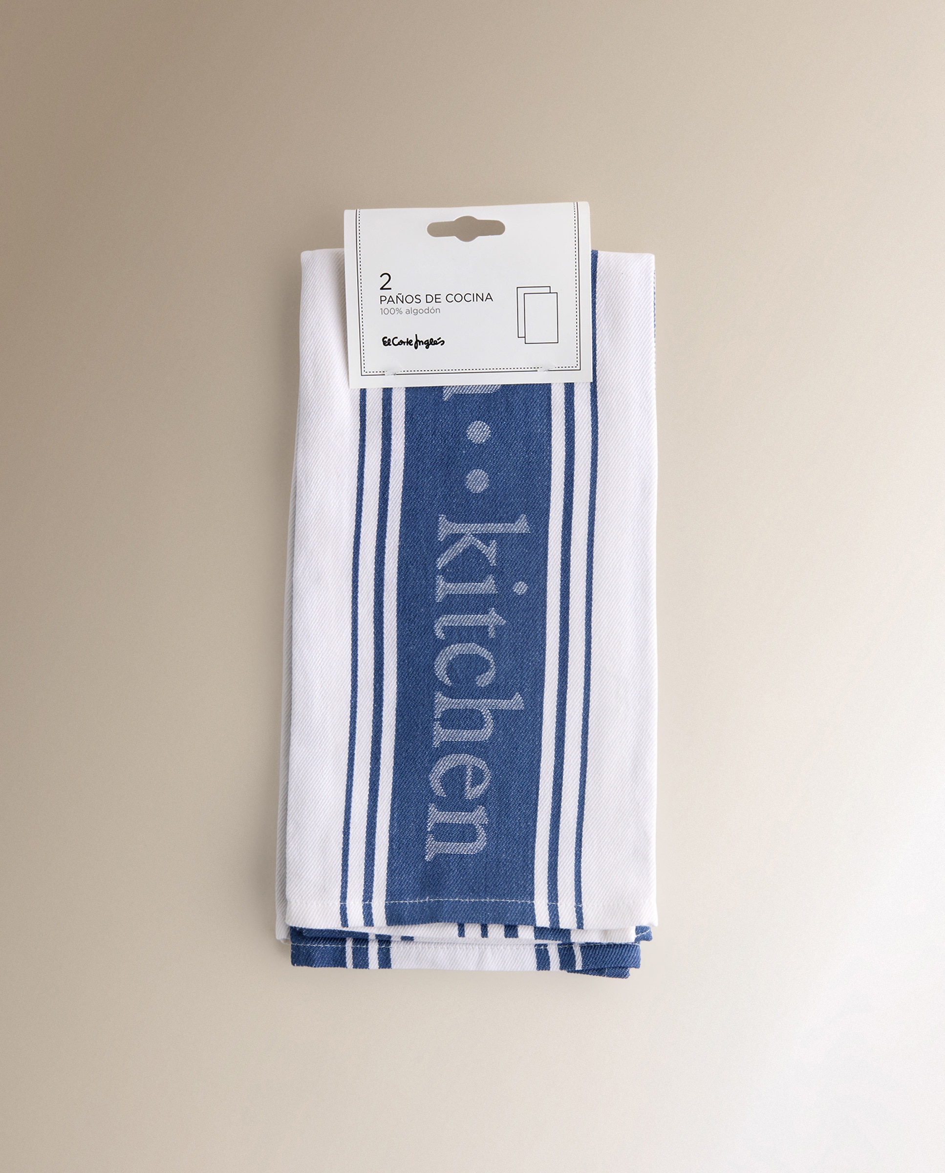 Set de 2 paños de cocina algodón Kitsail El Corte Inglés - Azul 50 x 70 cm Azul-6