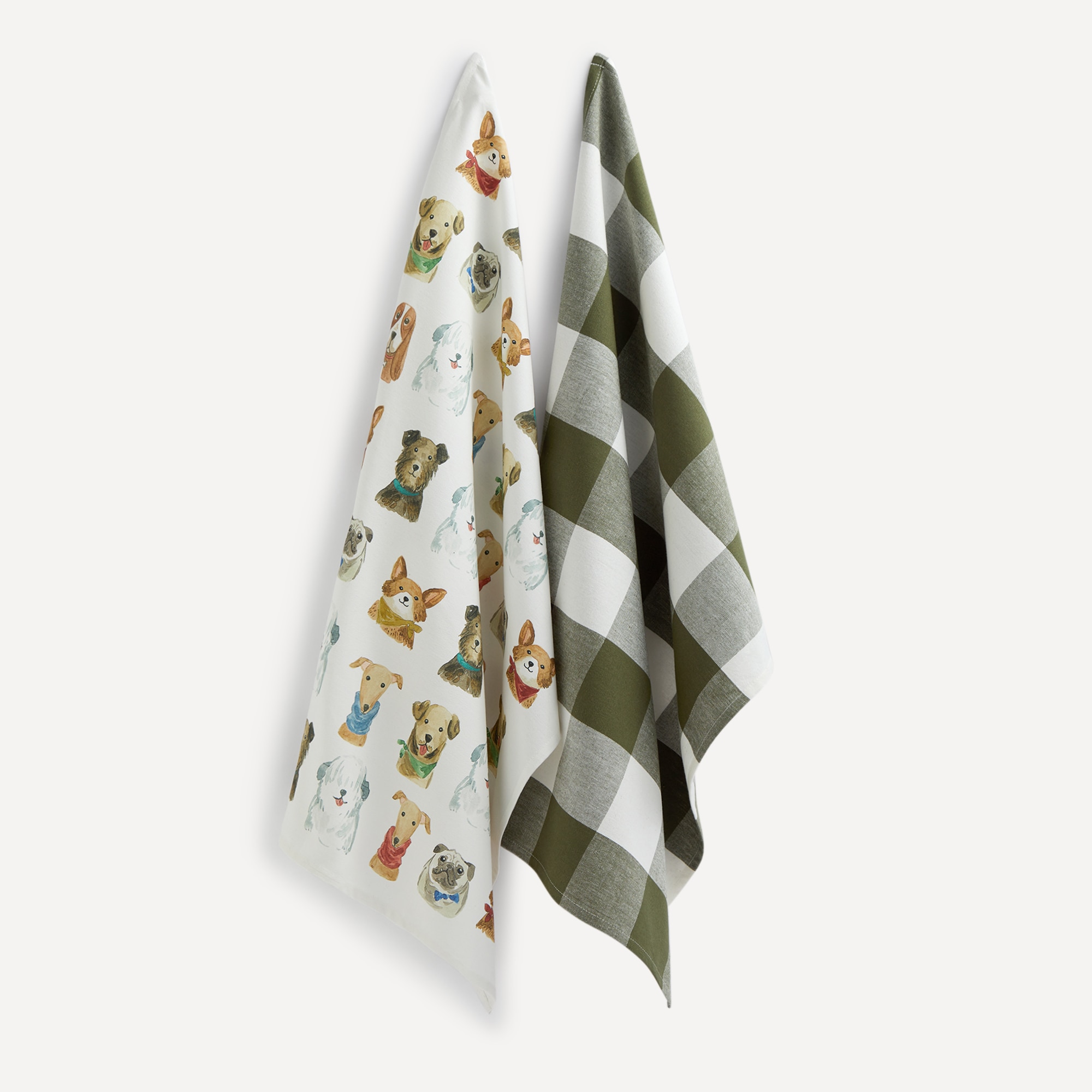 Conjunto de 2 Panos Doggy em Algodão Multicolor-1