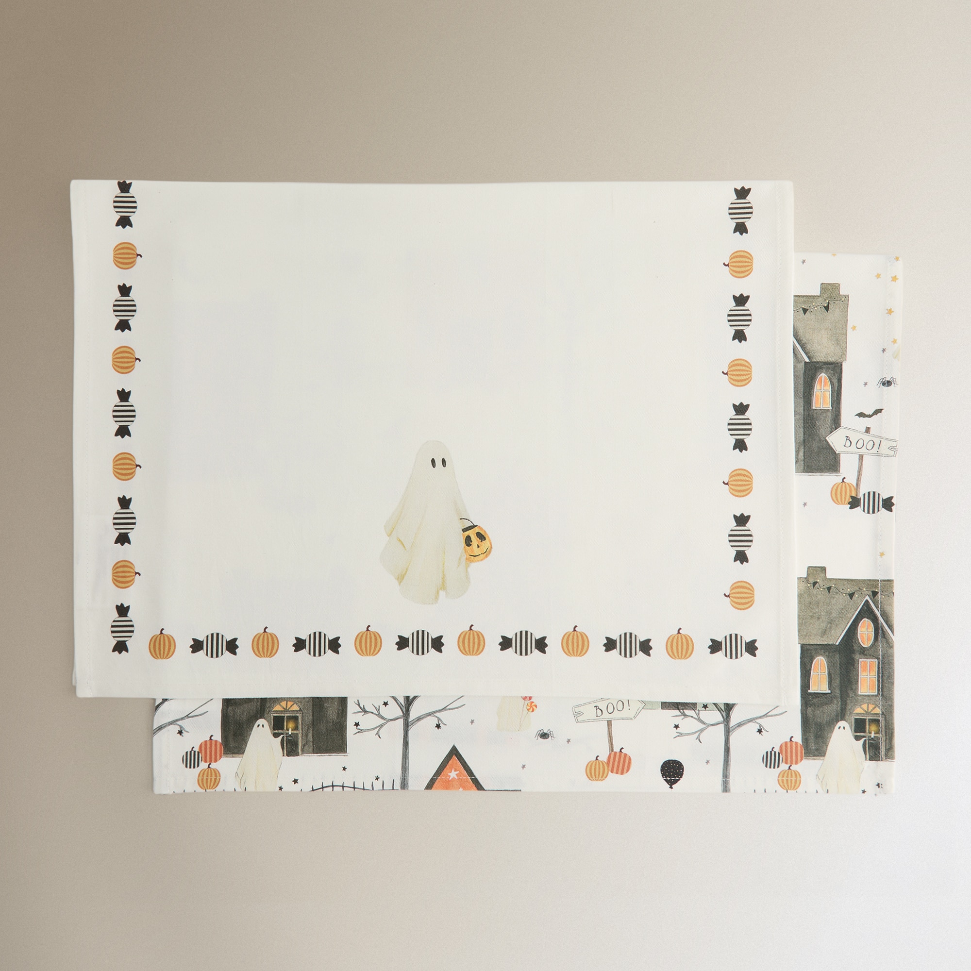 Conjunto de 2 Panos de Cozinha Halloween Multicolor-5