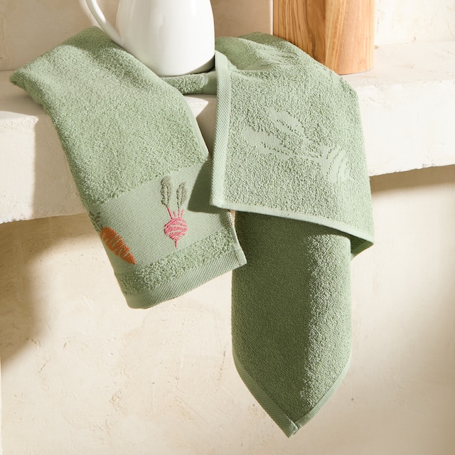 Imagen 0 de Set 2 paños de cocina de rizo algodón Radish