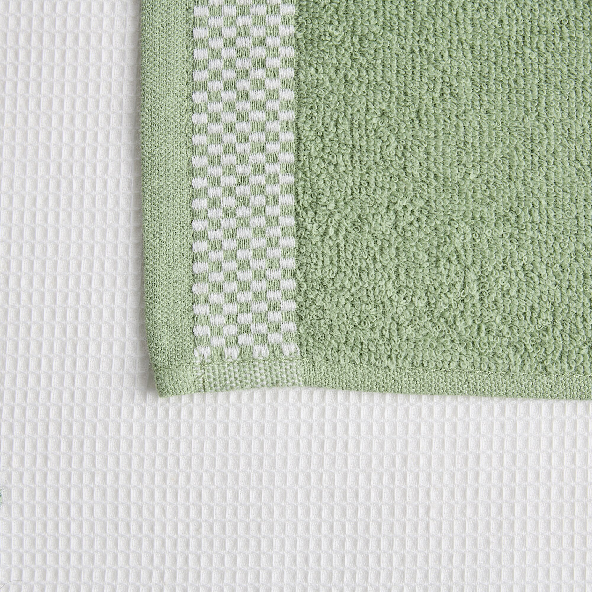 Conjunto de 2 Panos de Cozinha de Algodão Rabanete Multicolor-3