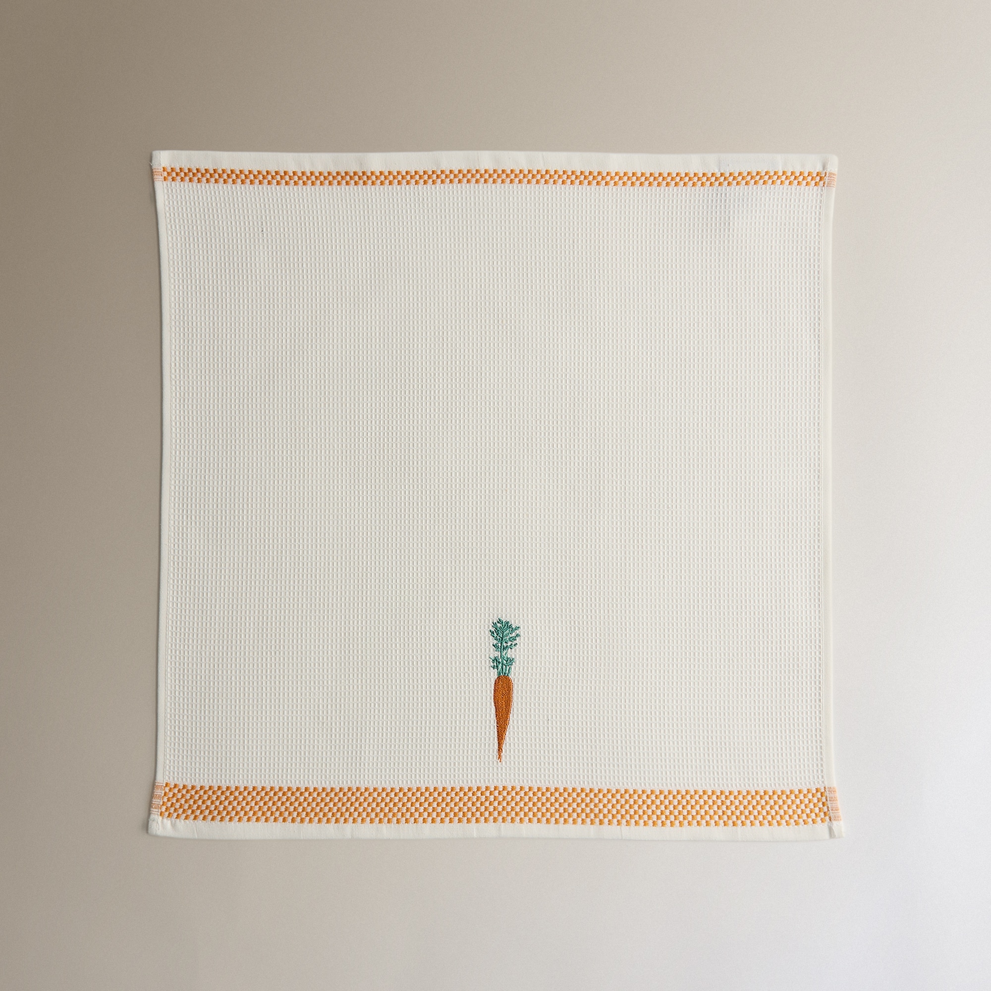 Conjunto de 2 Panos de Cozinha de Algodão Cenoura Multicolor-4