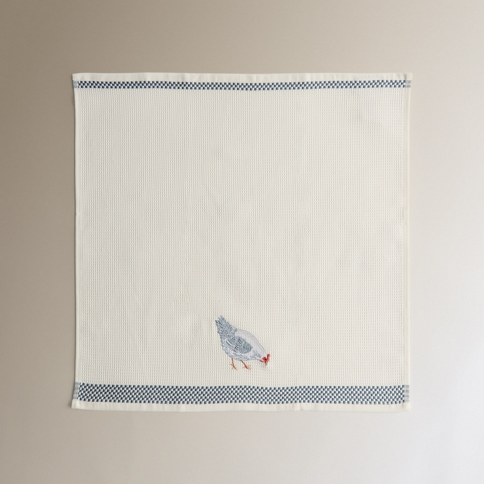 Conjunto de 2 Panos de Cozinha de Algodão Galinha Multicolor-4