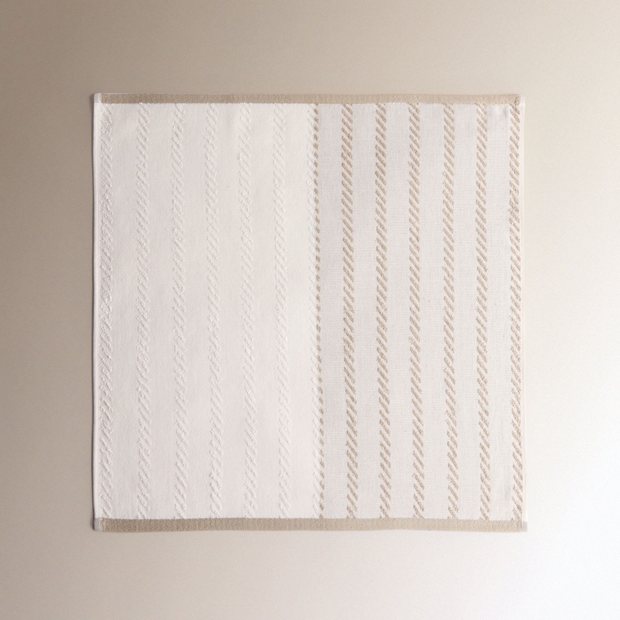 Conjunto de 2 Panos de Tecido Turco de Algodão Rander Bege-4