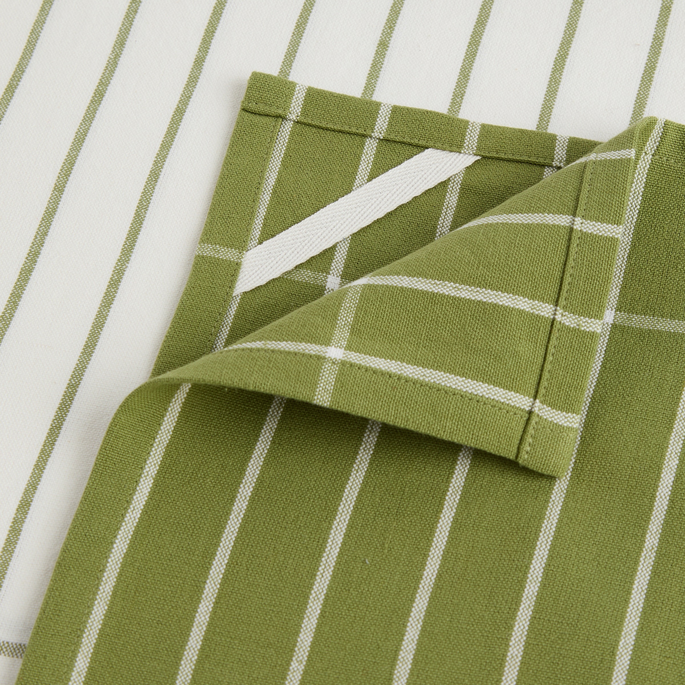 Conjunto de 2 Panos de Cozinha de Algodão Dover Verde-3