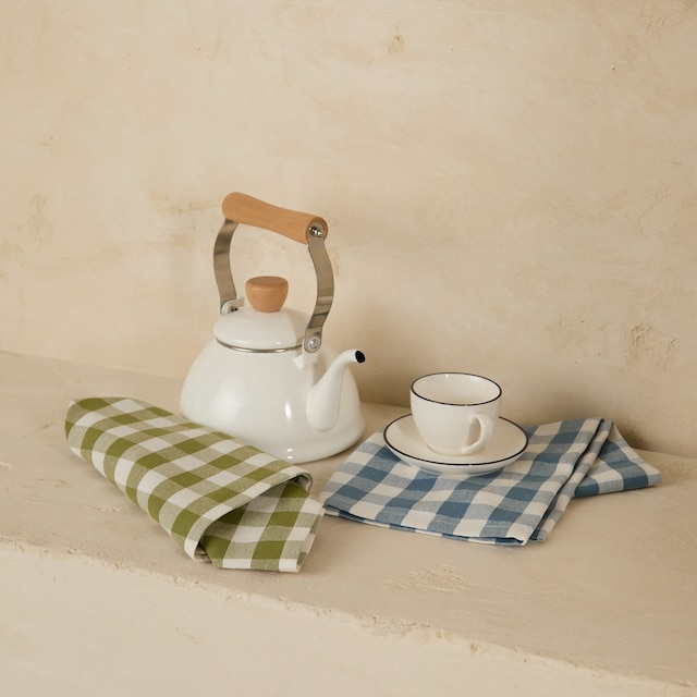 Imagem 0 de Conjunto de 2 Panos de Cozinha de Algodão Vichy