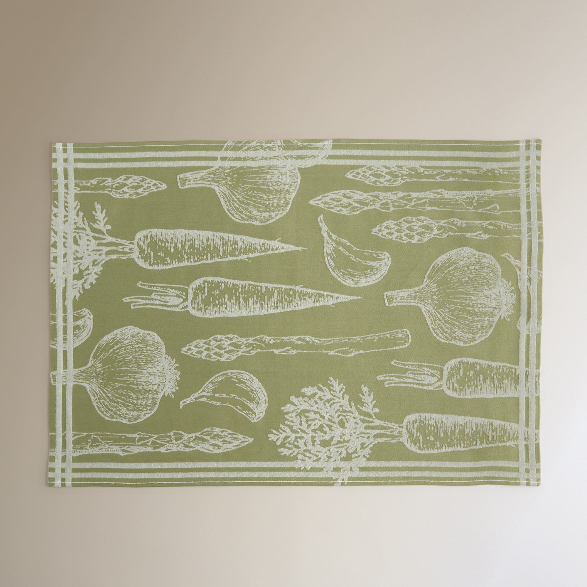 Conjunto de 2 Panos de Cozinha de Algodão Asparagus Multicolor-4