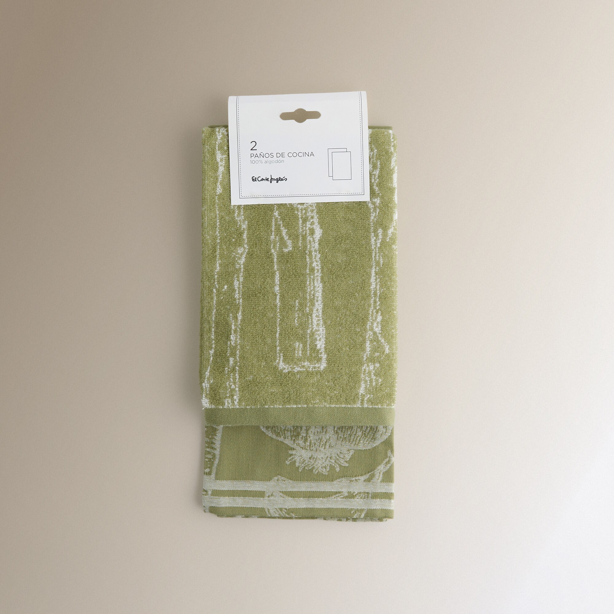 Conjunto de 2 Panos de Cozinha de Algodão Asparagus Multicolor-6