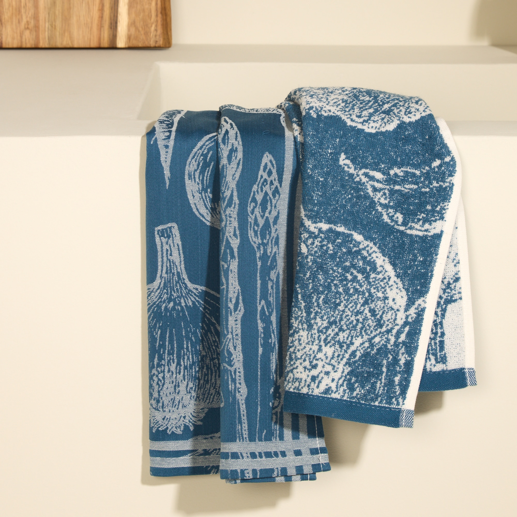 Conjunto de 2 Panos de Cozinha de Algodão Aglio Multicolor-1