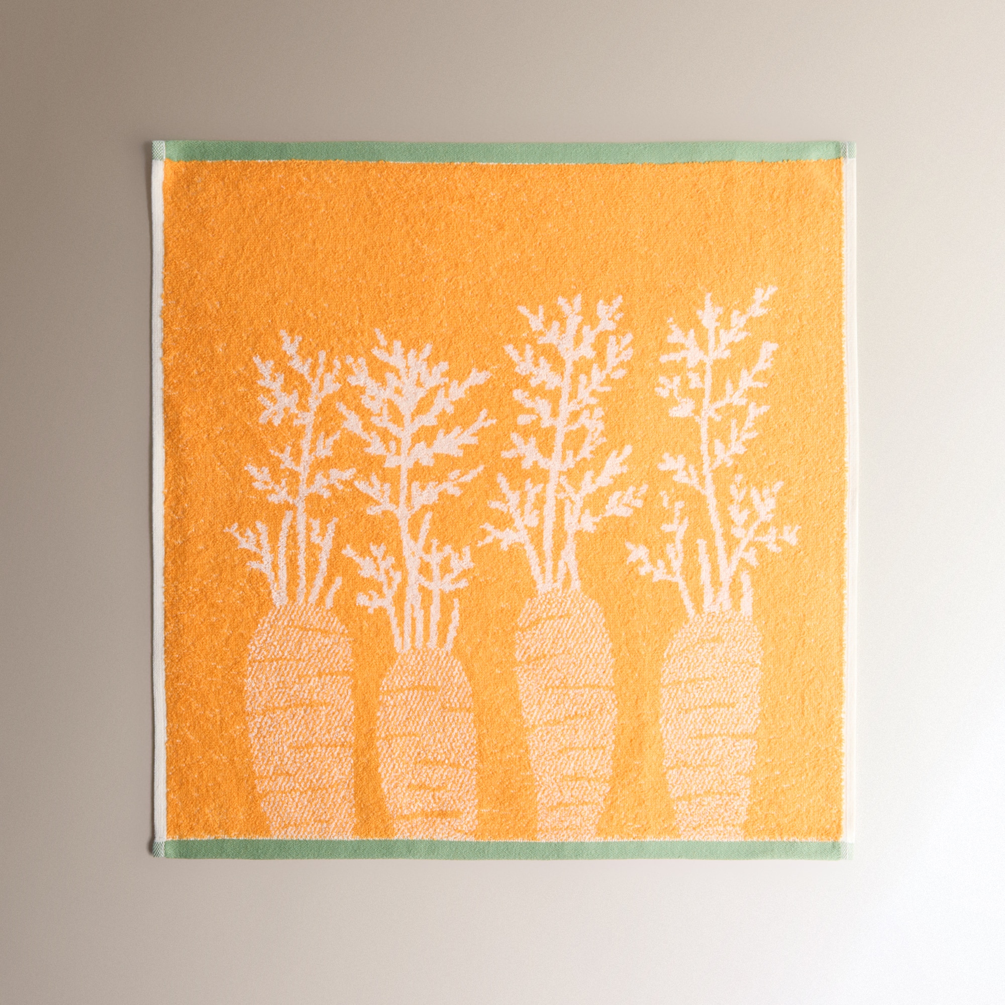 Conjunto de 2 Panos de Cozinha de Algodão Carrots Multicolor-4