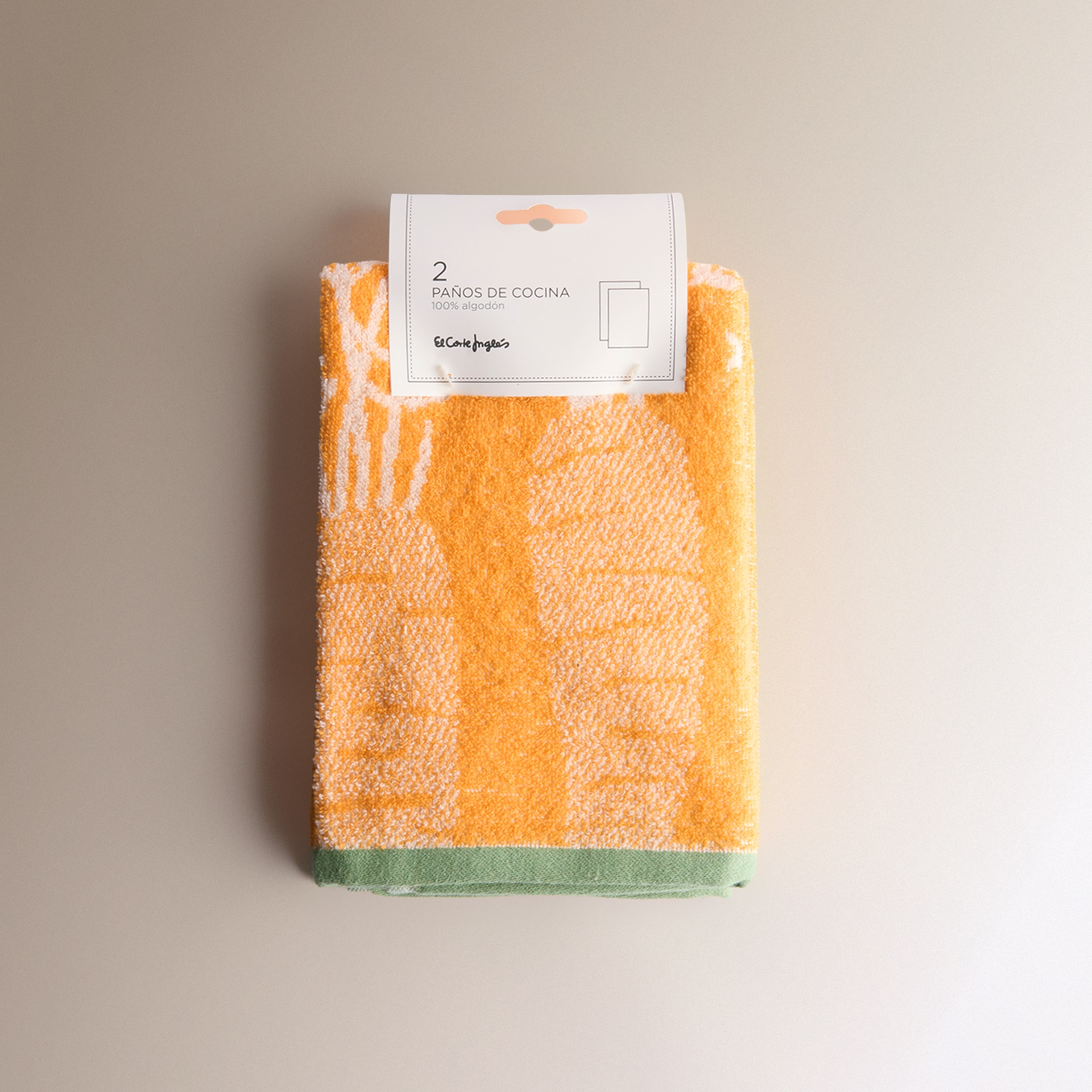 Conjunto de 2 Panos de Cozinha de Algodão Carrots Multicolor-6