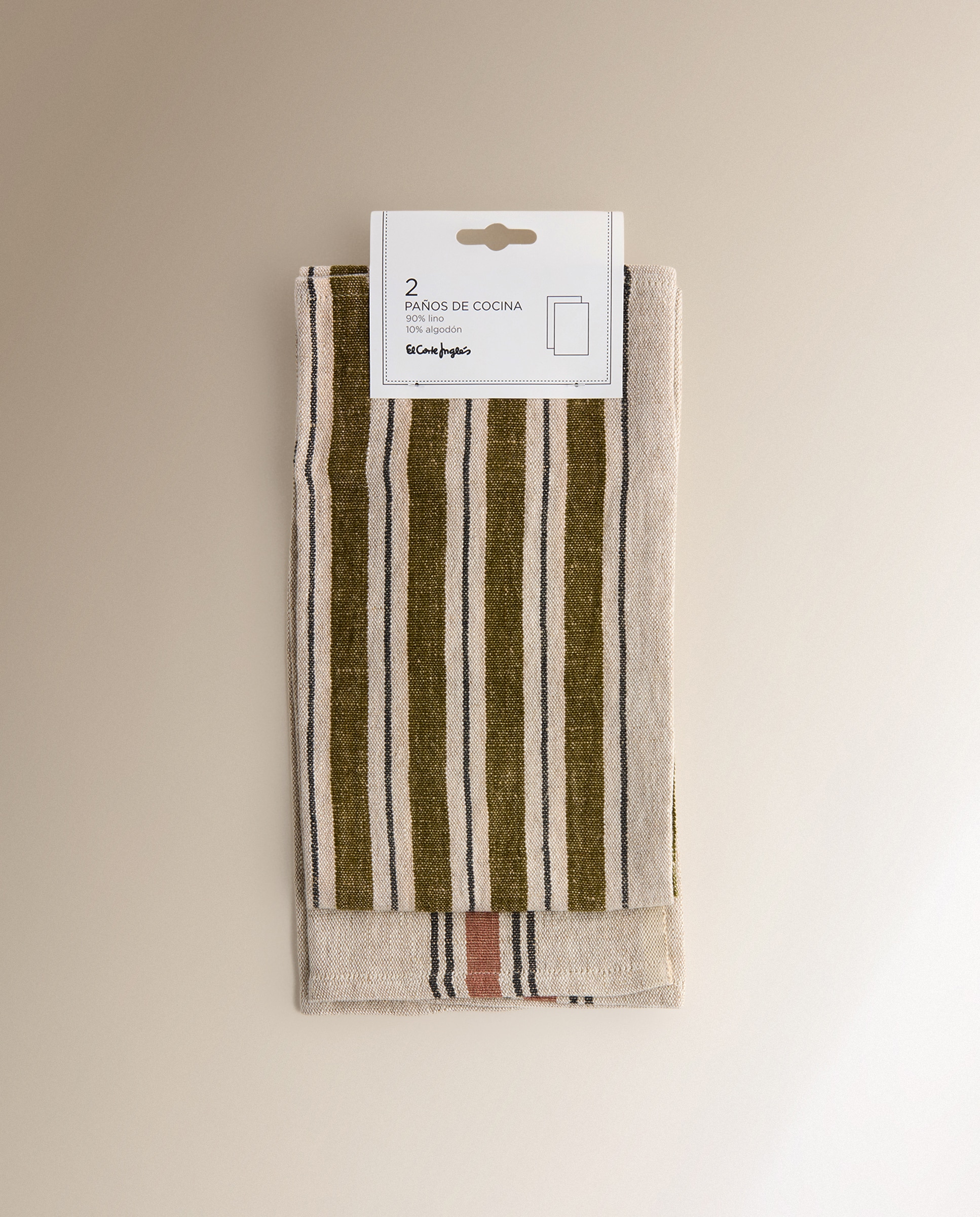 Conjunto de 2 Panos de Sarja de Linho Fiko Multicolor-6