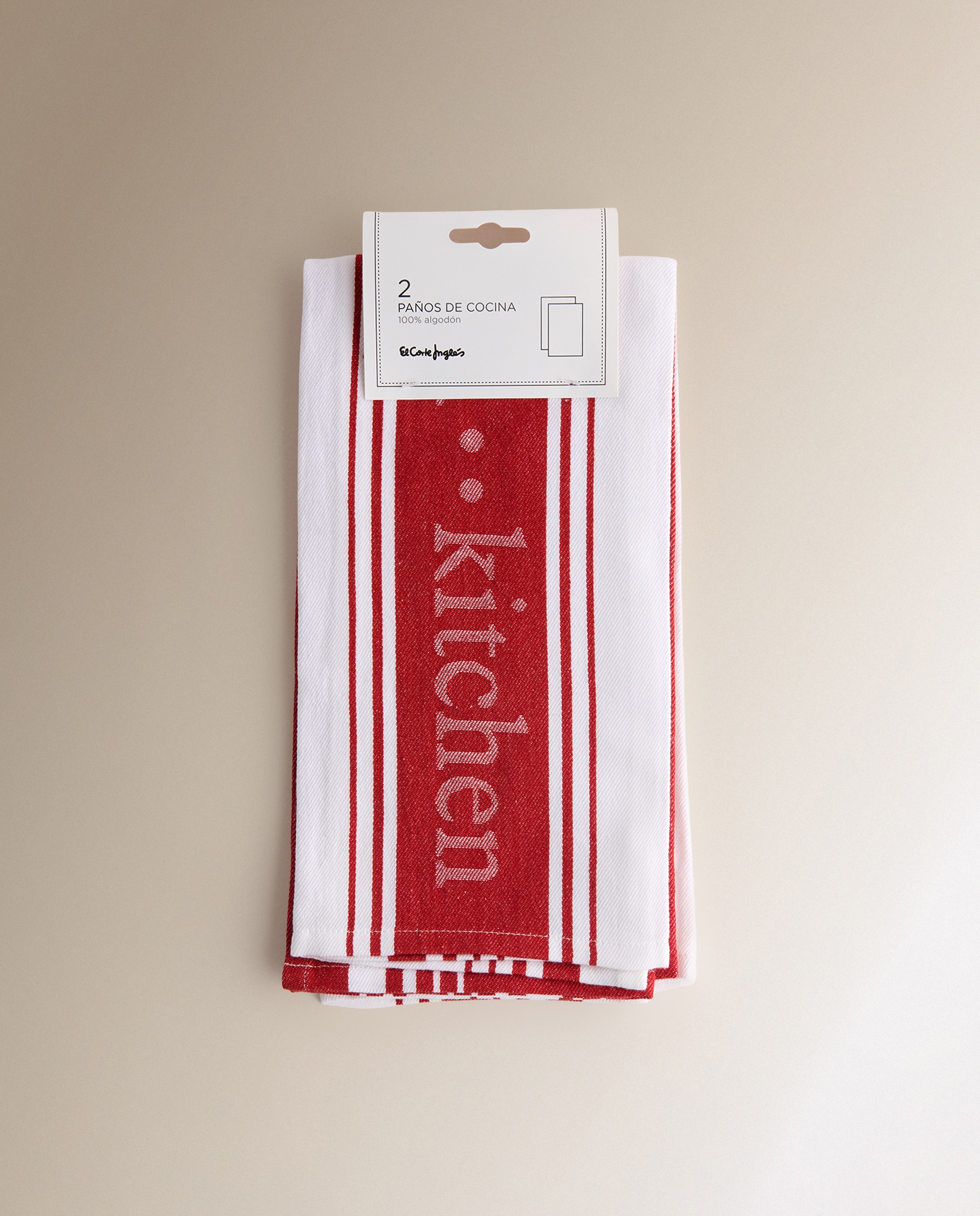 Conjunto de 2 Panos de Cozinha de Algodão Kitsail Vermelho-6