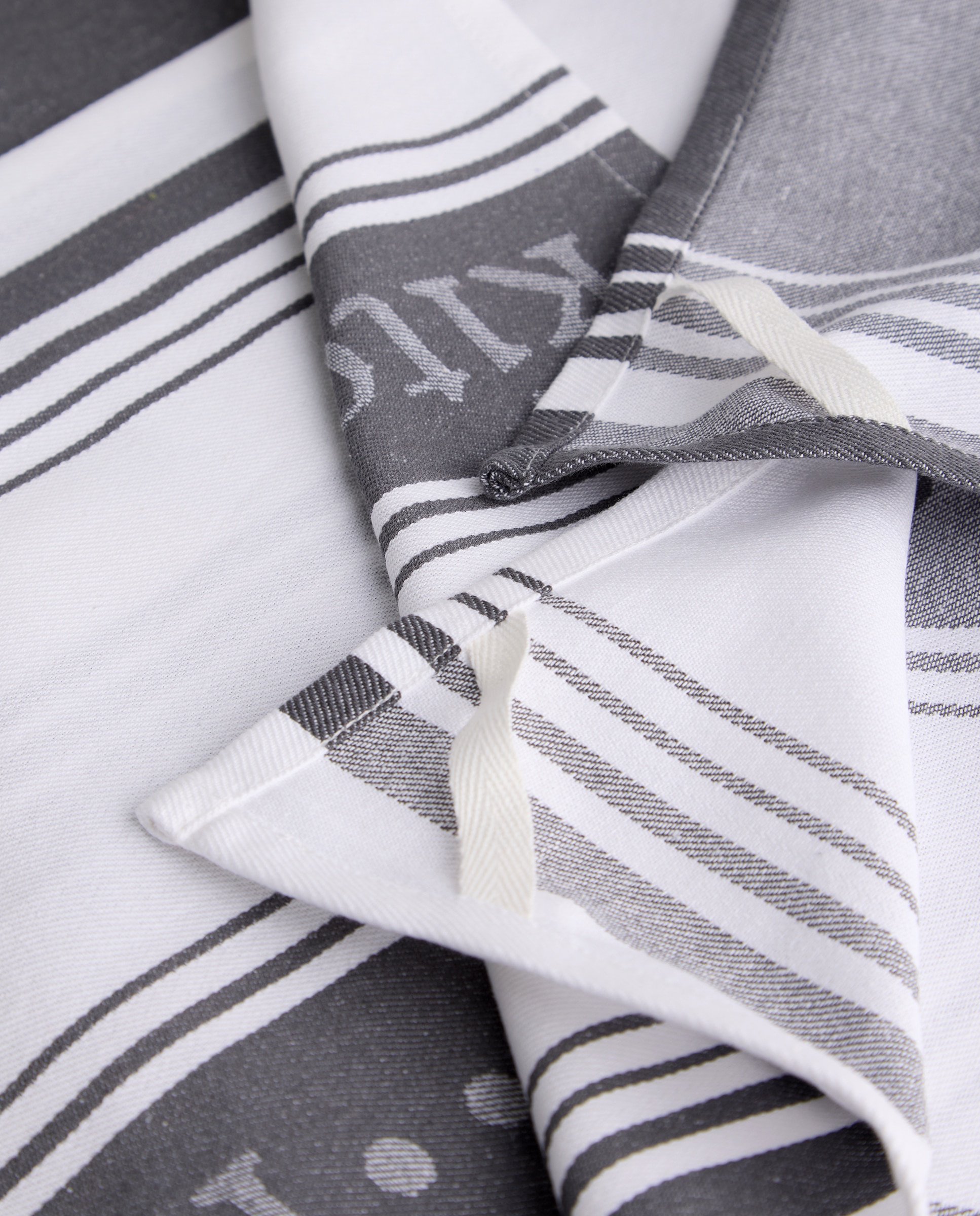 Conjunto de 2 Panos de Cozinha de Algodão Kitsail Antracite-3