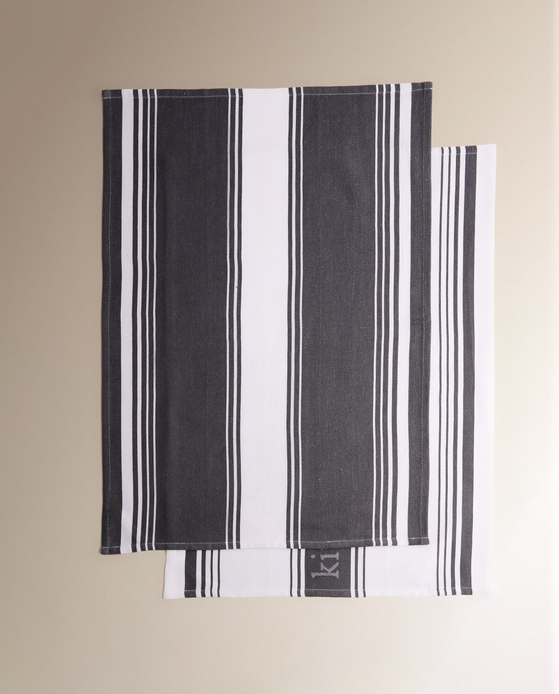 Conjunto de 2 Panos de Cozinha de Algodão Kitsail Antracite-5