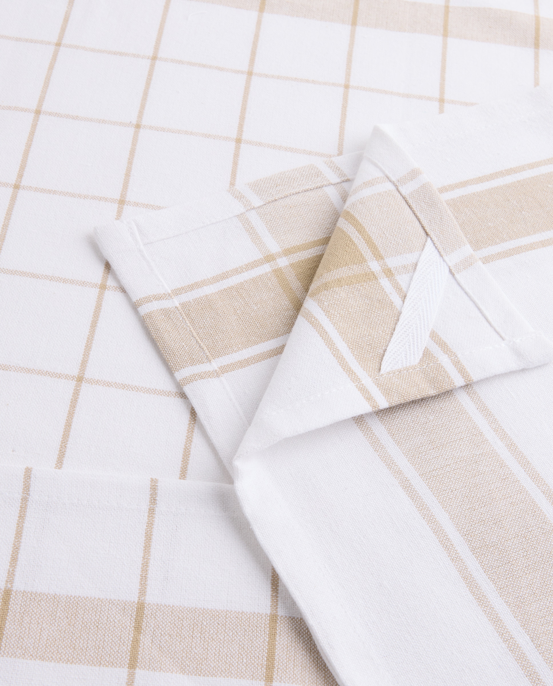 Set 2 paños sarga algodón Nova - Beige 50 x 70 cm Beige-3